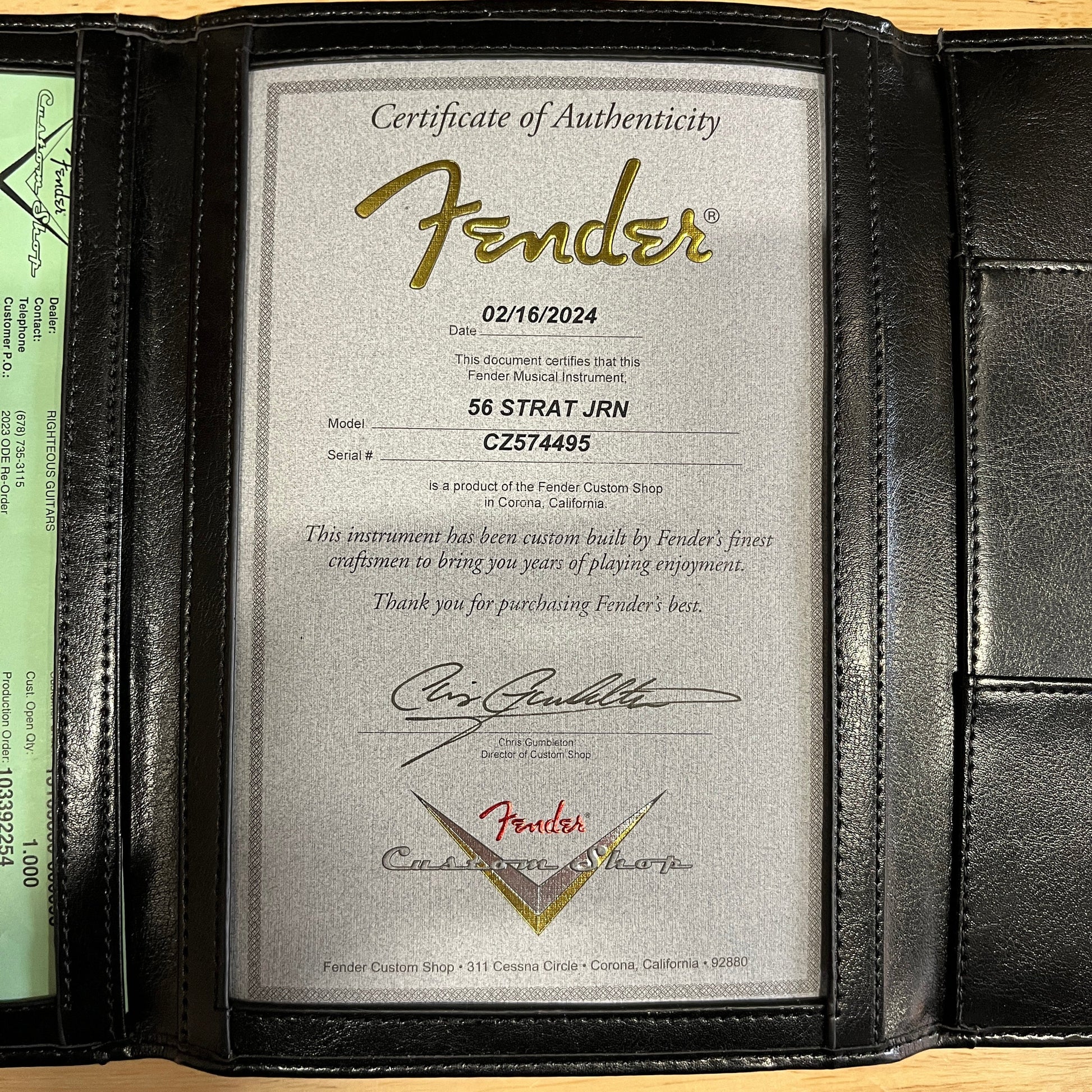 Fender Custom Shop 1956 Stratocaster Journeyman Relic - Aged Black