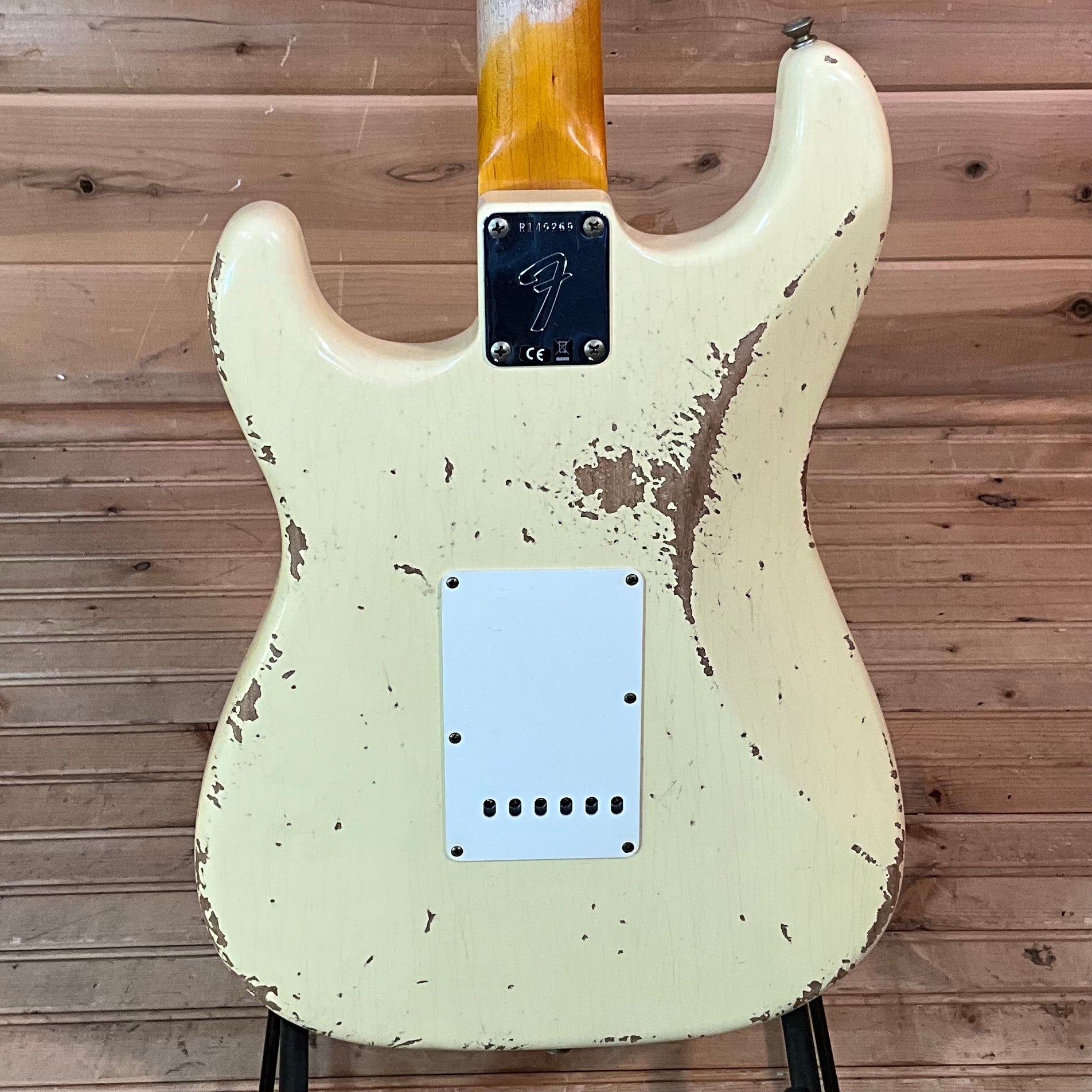 Fender Custom Shop 1969 Stratocaster Heavy Relic Electric Guitar - Aged Vintage White