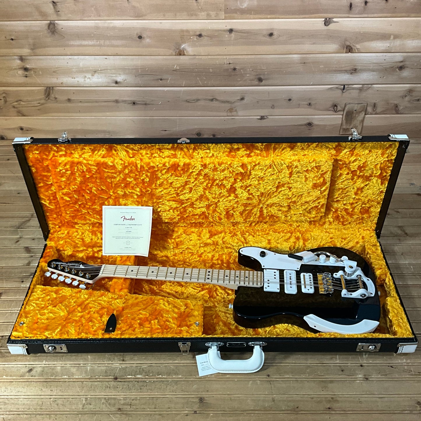 Fender Jack White Triplecaster Telecaster Electric Guitar - Black