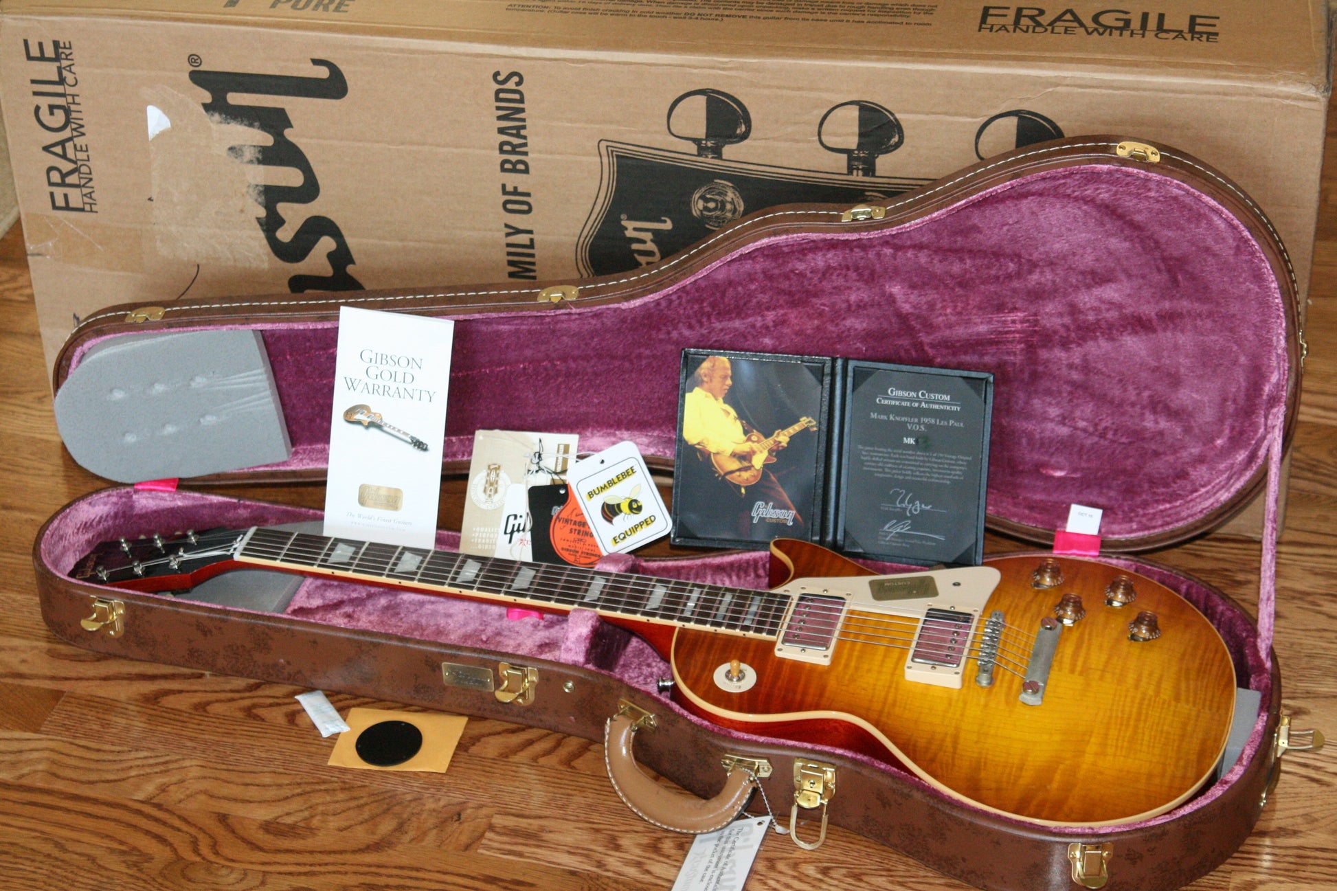 1958 Gibson Mark Knopfler VOS Les Paul Custom Shop Historic 58 R8 Lightweight!
