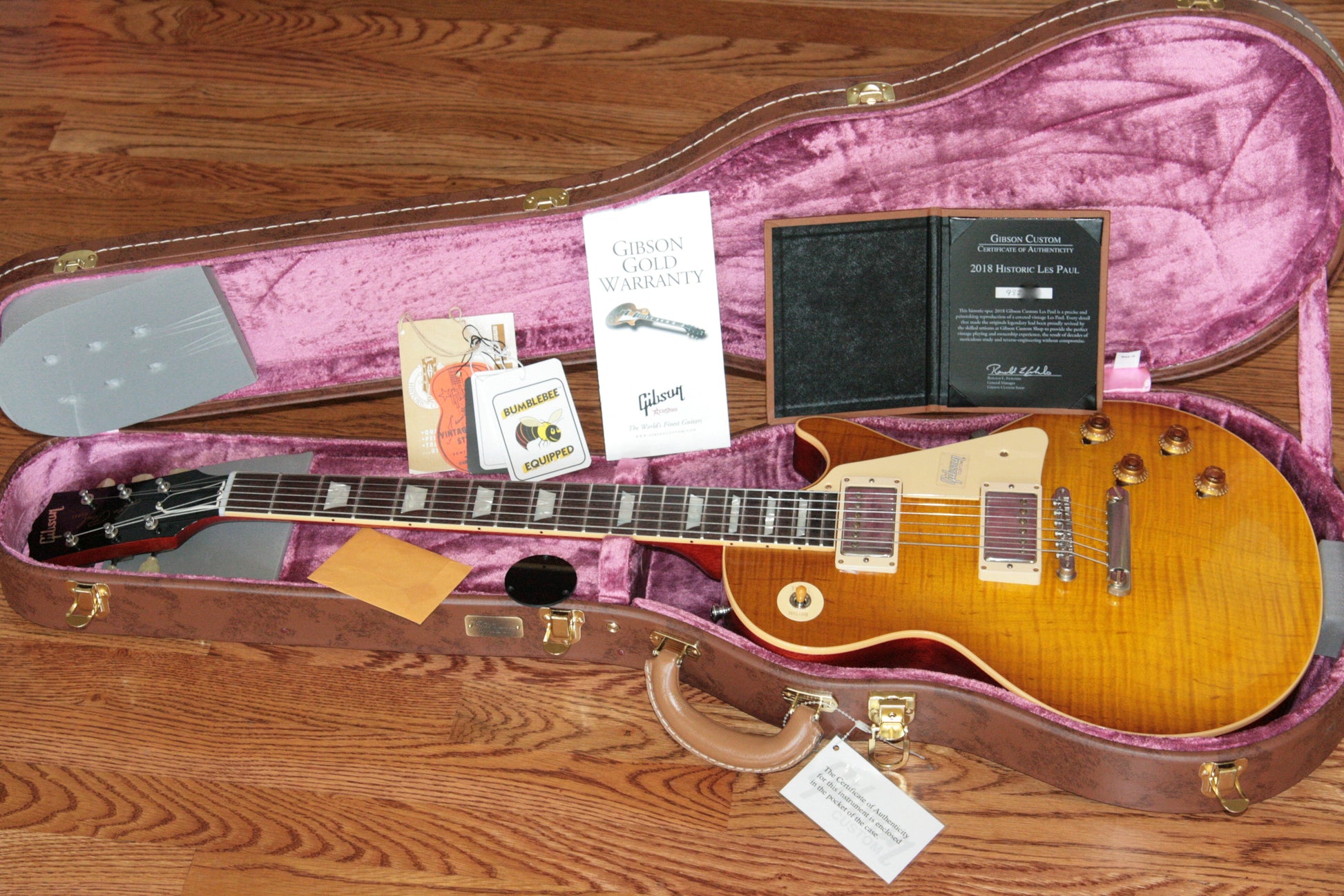 2018 Gibson 1959 Les Paul Historic Reissue! R9 59 HONEY LEMON FADE Custom Shop TH Spec
