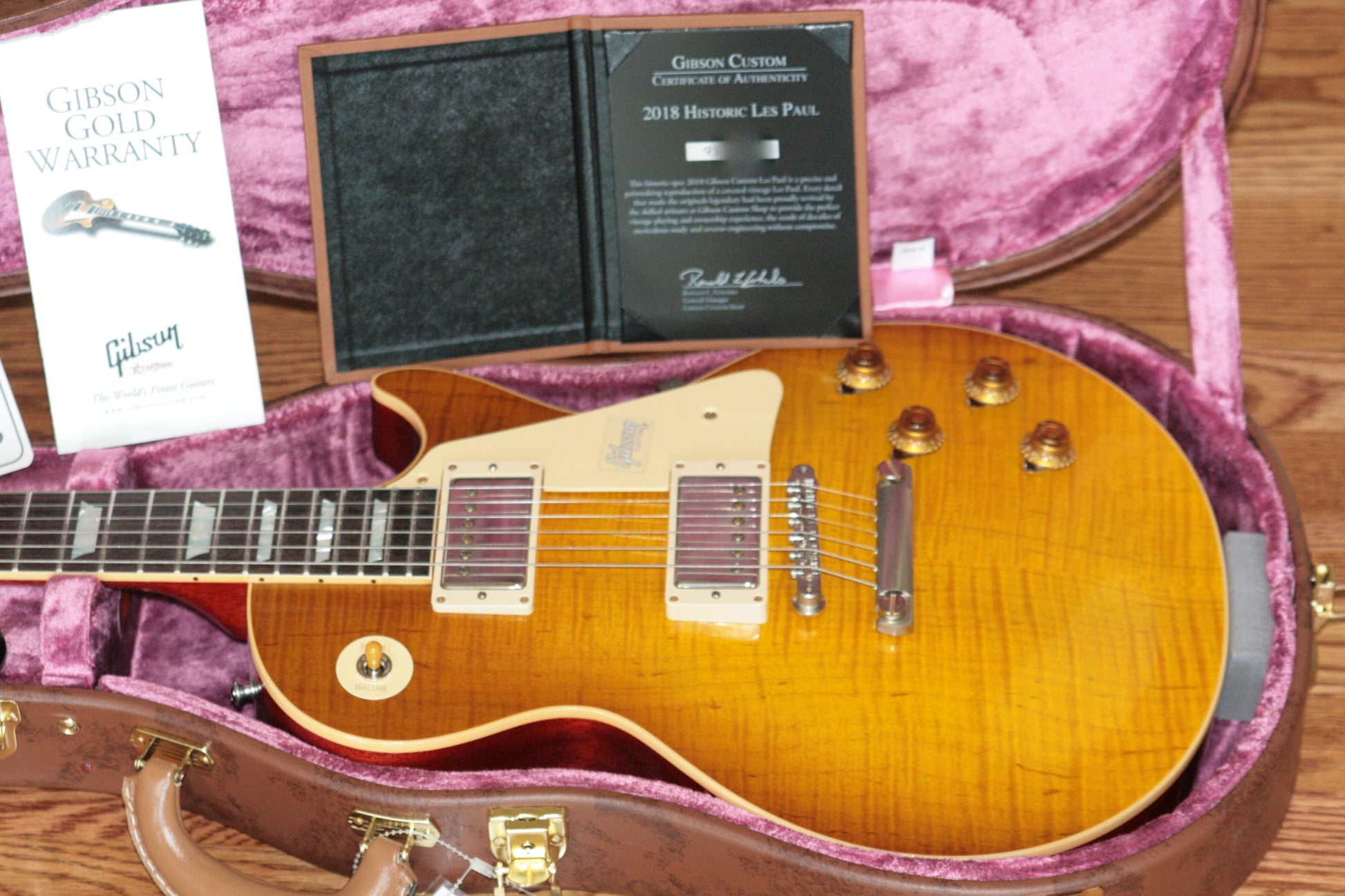 2018 Gibson 1959 Les Paul Historic Reissue! R9 59 HONEY LEMON FADE Custom Shop TH Spec