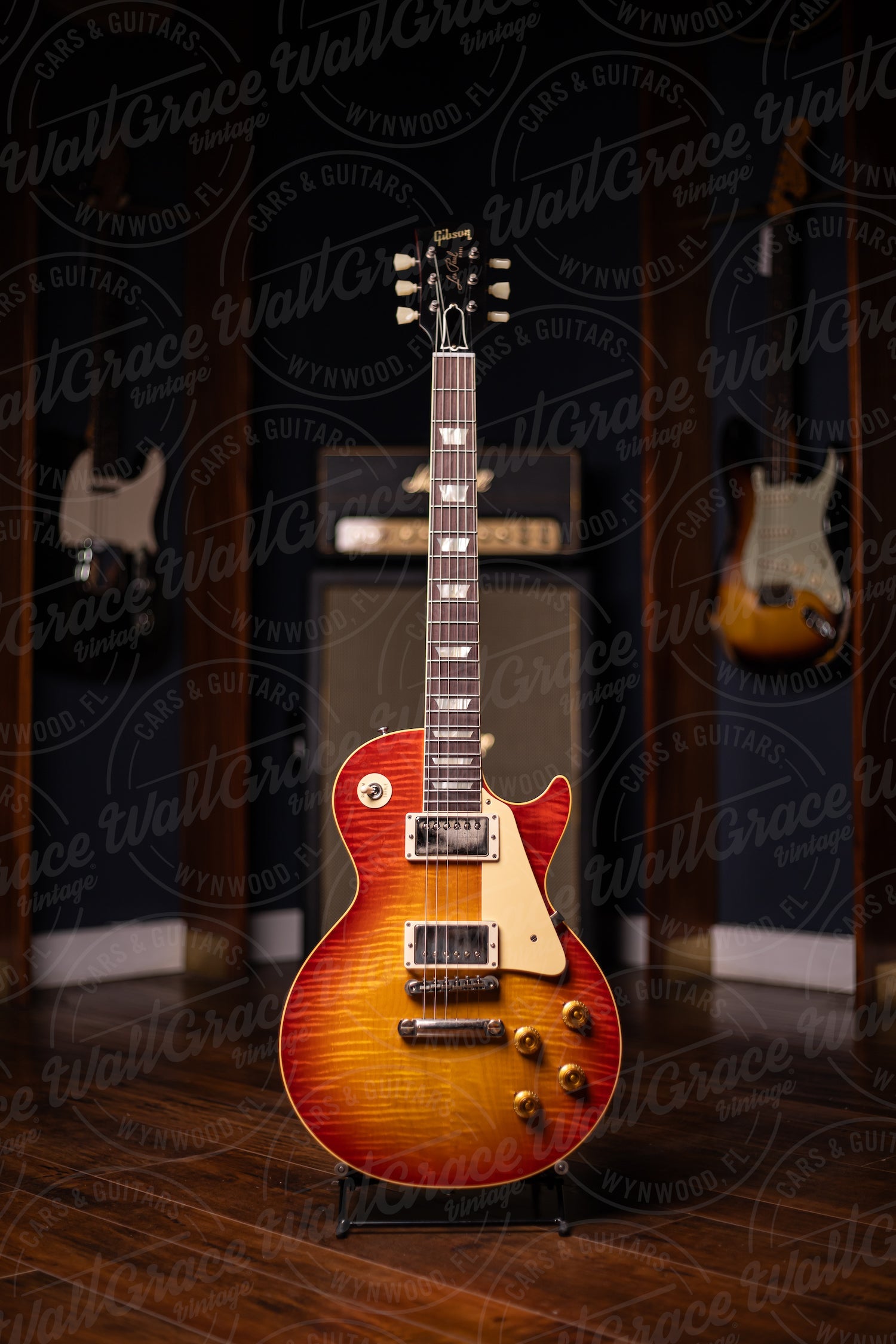Gibson Custom Shop 1959 Les Paul Standard Reissue Electric Guitar - Washed Cherry Sunburst VOS