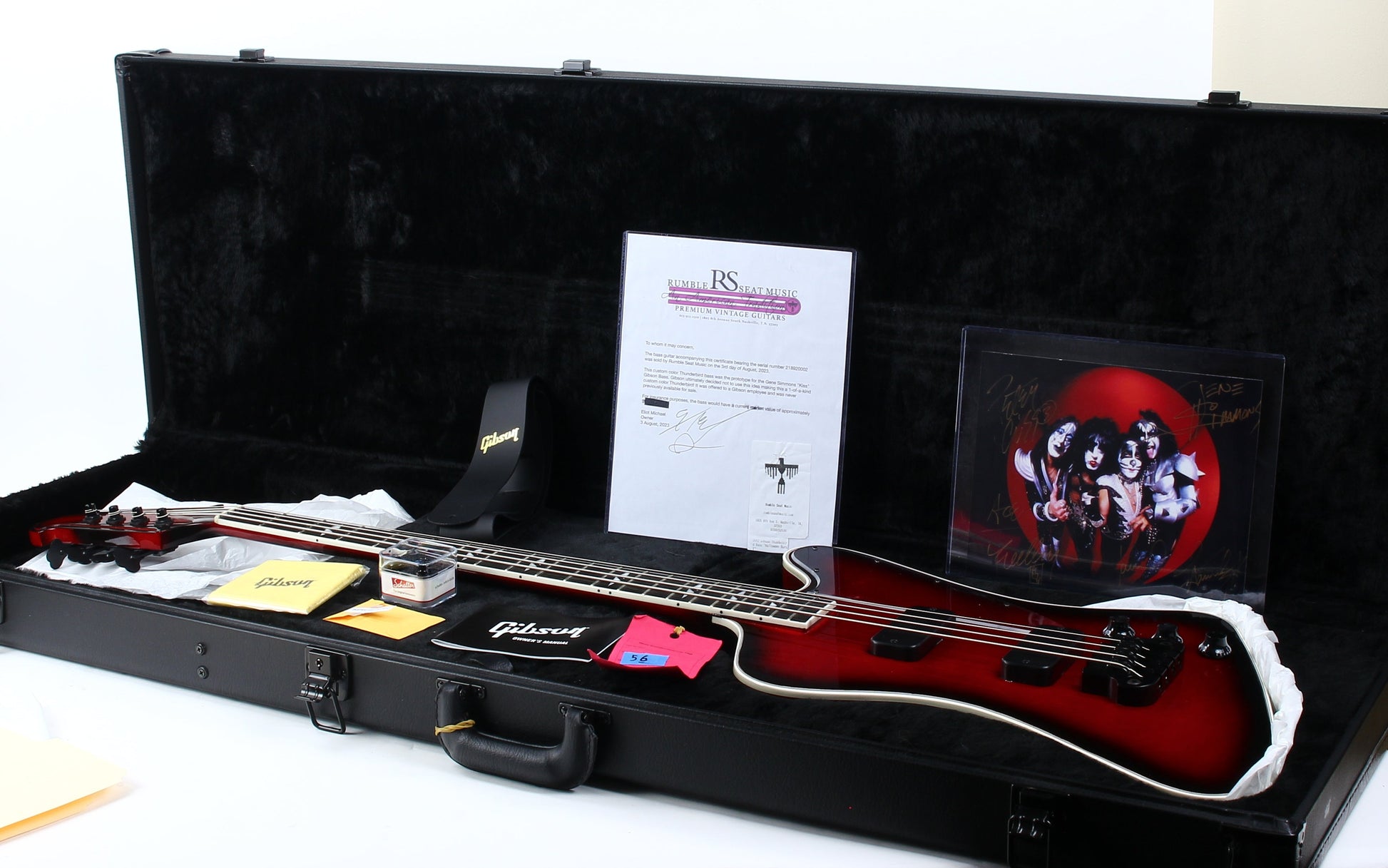 Gibson One-Off! 2022 Gene Simmons Thunderbird Bass HALLOWEEN BURST g2