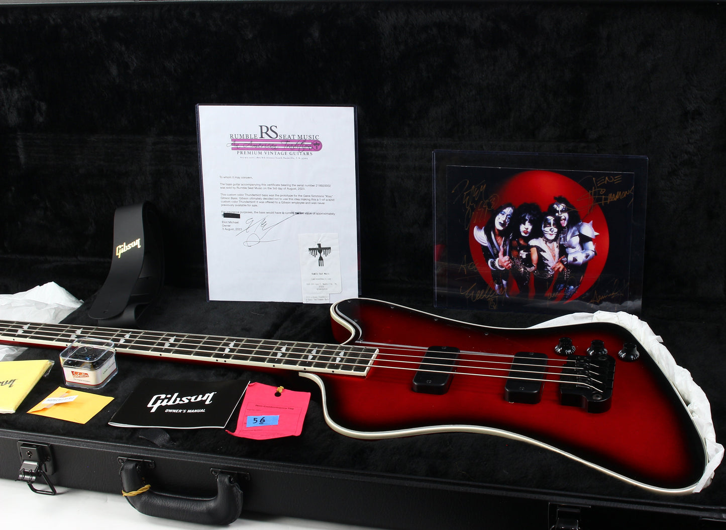 Gibson One-Off! 2022 Gene Simmons Thunderbird Bass HALLOWEEN BURST g2