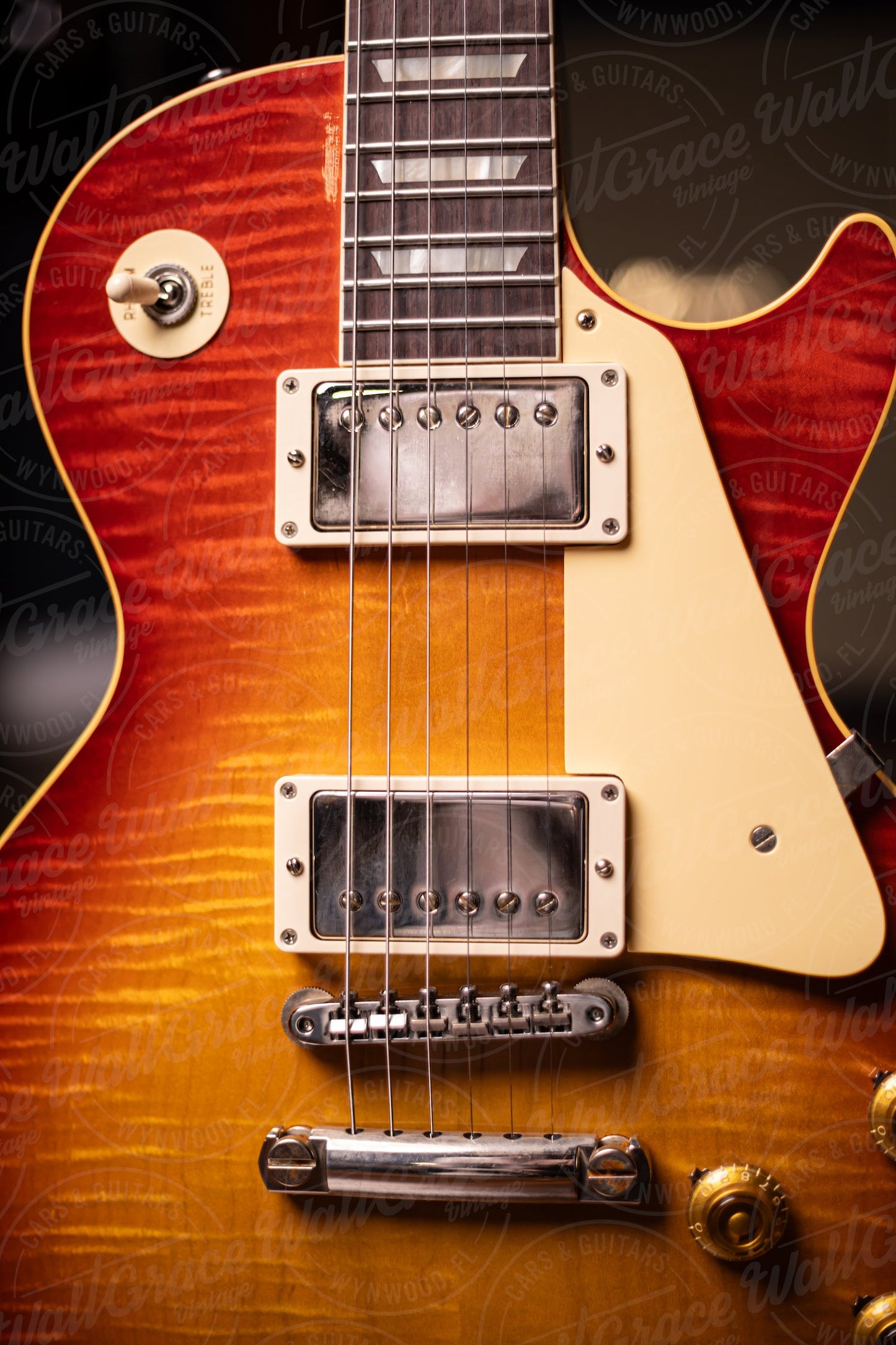 Gibson Custom Shop 1959 Les Paul Standard Reissue Electric Guitar - Washed Cherry Sunburst VOS