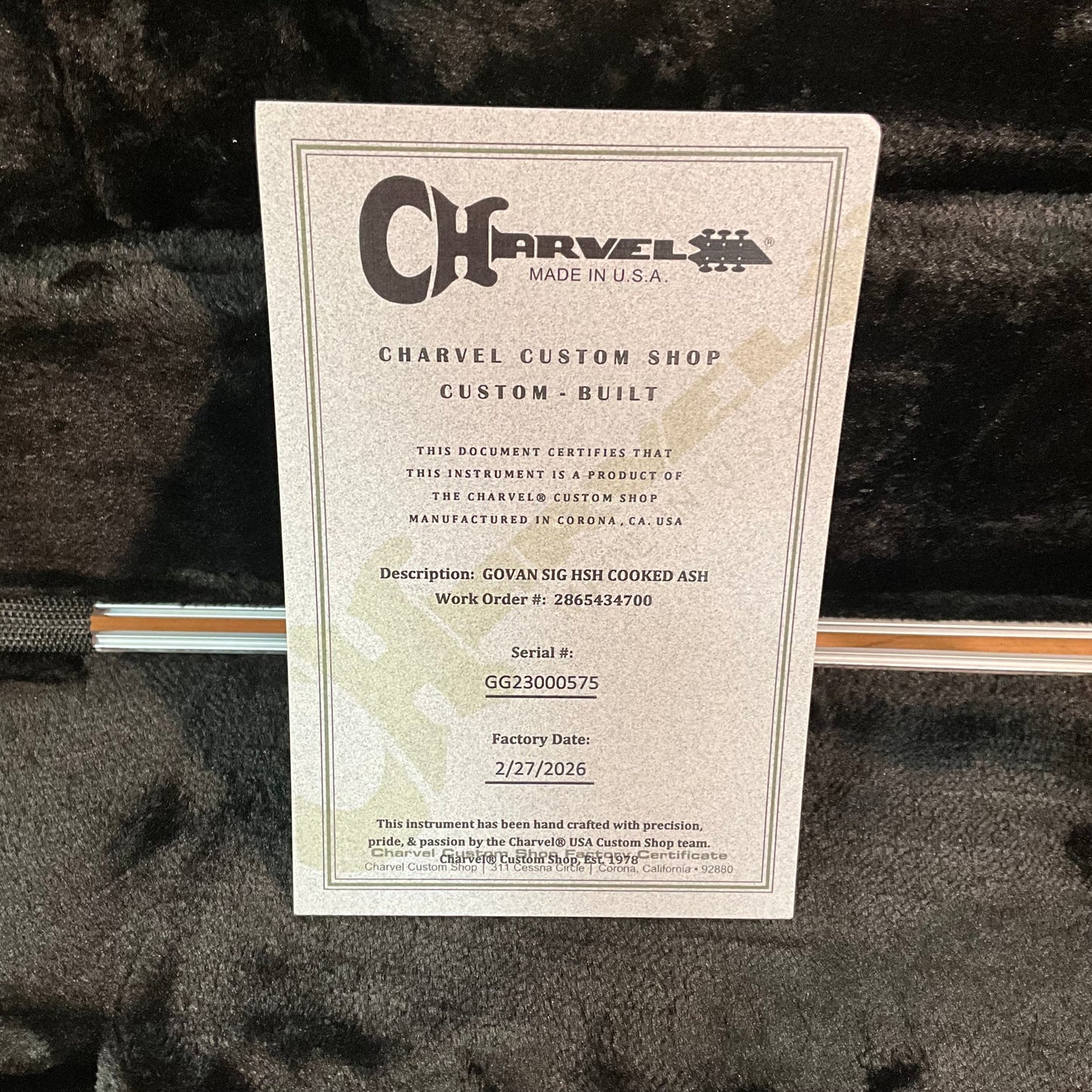 Charvel Guthrie Govan USA Signature HSH Carmelized Ash Electric Guitar - Natural