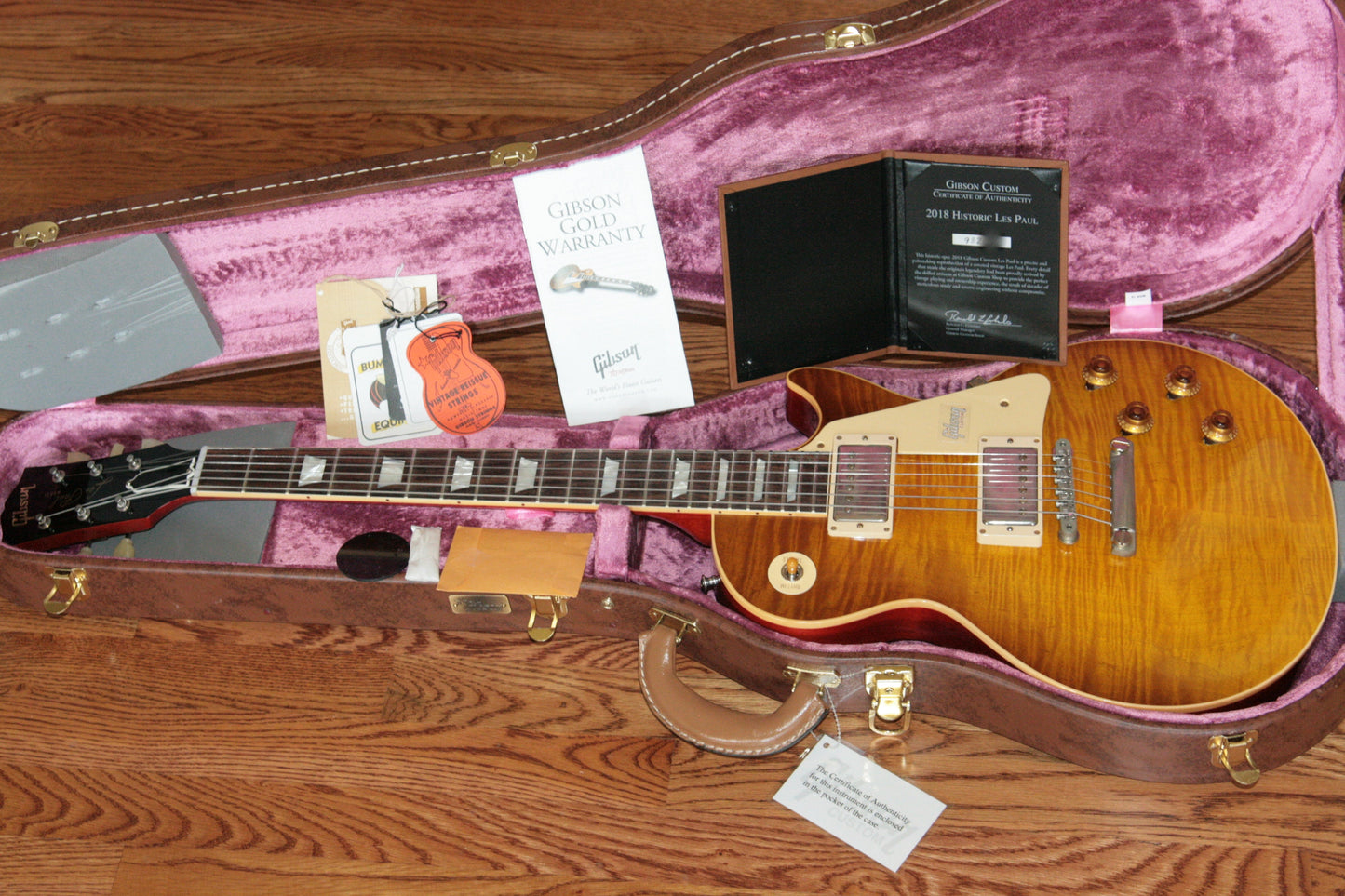 2018 Gibson 1959 Les Paul Historic Reissue! R9 59 HONEY LEMON FADE Custom Shop TH Spec