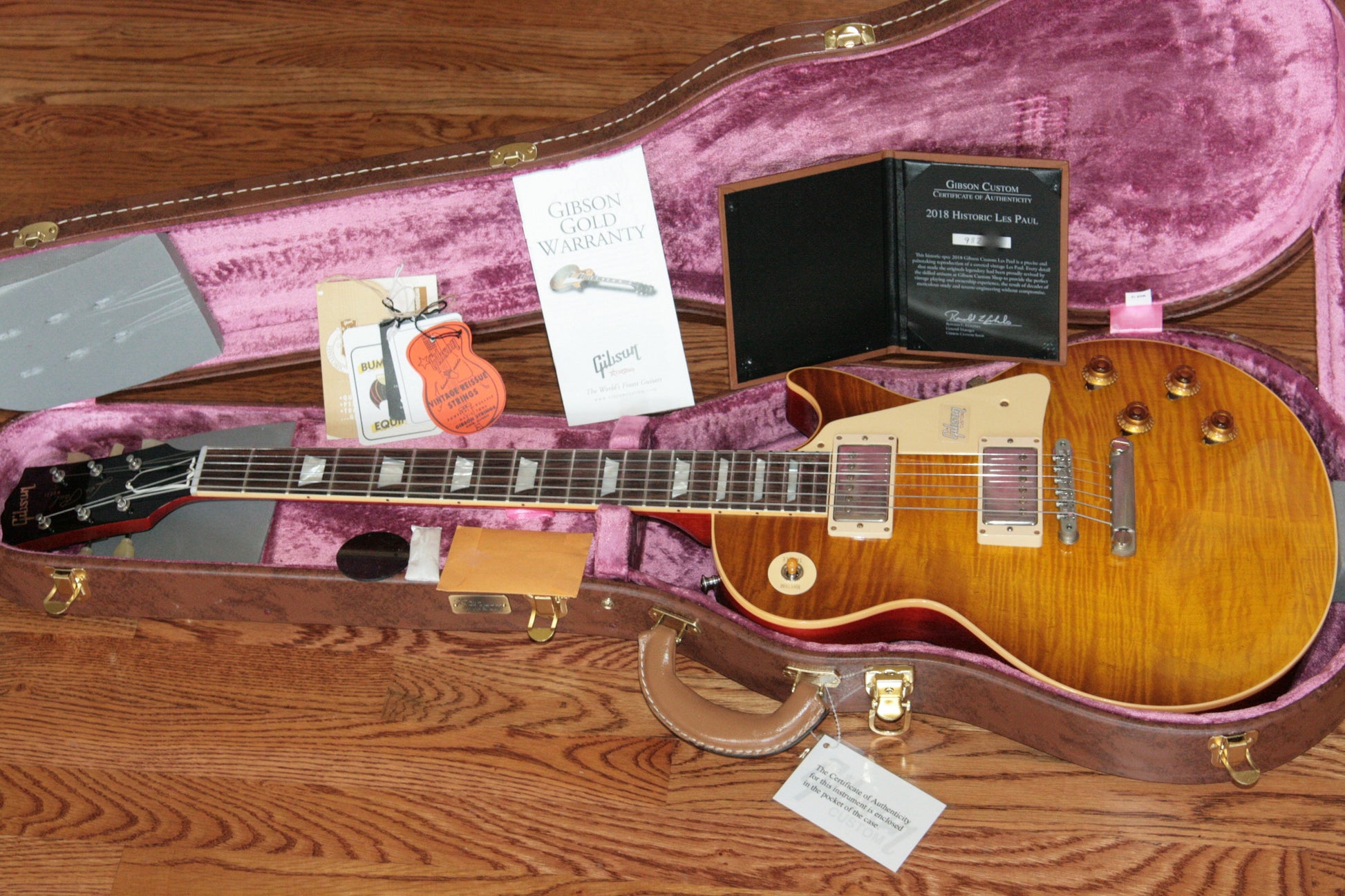 2018 Gibson 1959 Les Paul Historic Reissue! R9 59 HONEY LEMON FADE Custom Shop TH Spec
