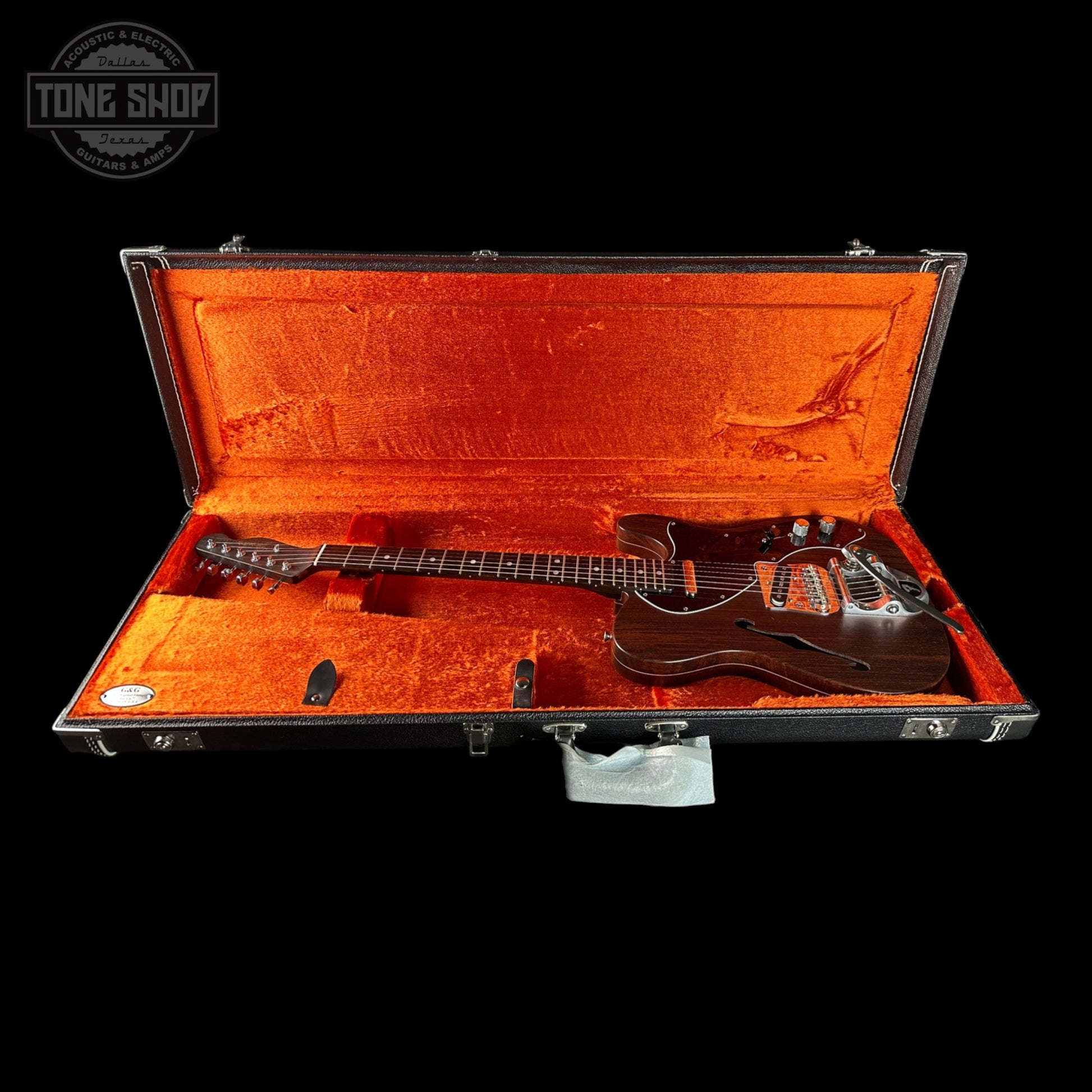 Used 2016 Fender Greg Fessler Masterbuilt Rosewood Thinline Tele NOS w/Case TSU24143