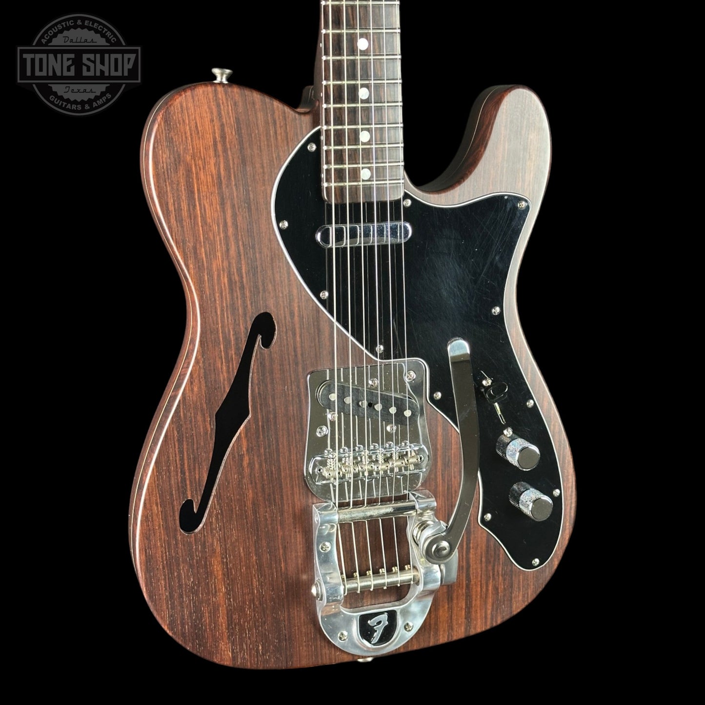Used 2016 Fender Greg Fessler Masterbuilt Rosewood Thinline Tele NOS w/Case TSU24143