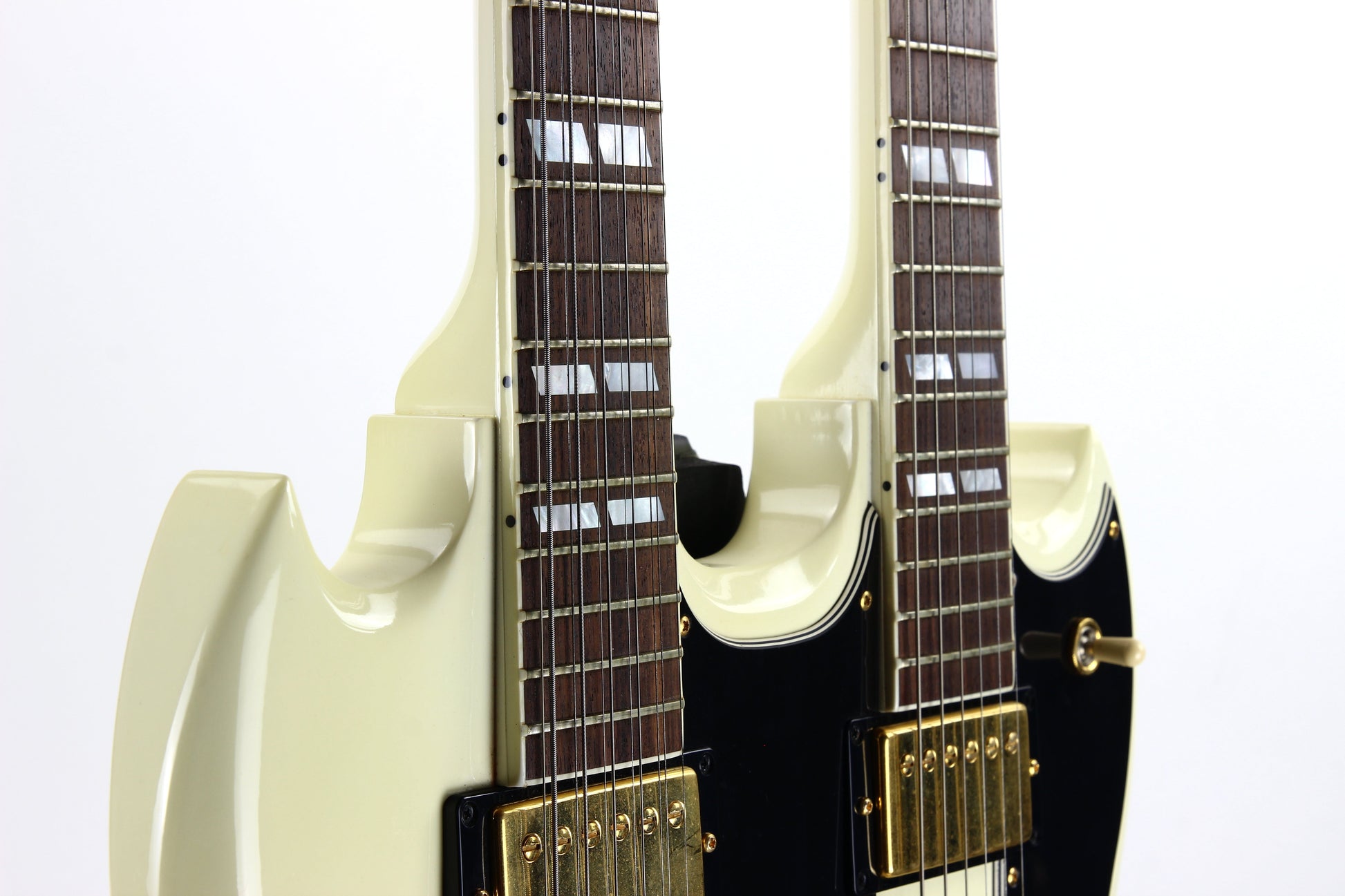 CLEAN 2001 Gibson EDS-1275 Double neck SG Alpine White 6/12 - Don Felder Alex Lifeson Jimmy Page Vibes