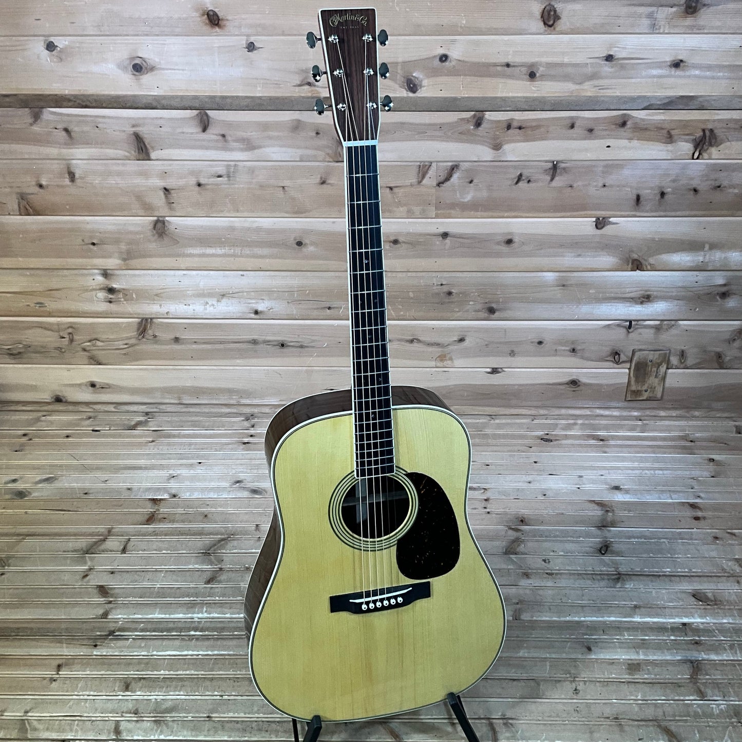 Martin Custom Shop Dreadnought Adirondack Spruce/East Indian Rosewood Acoustic Guitar - Natural