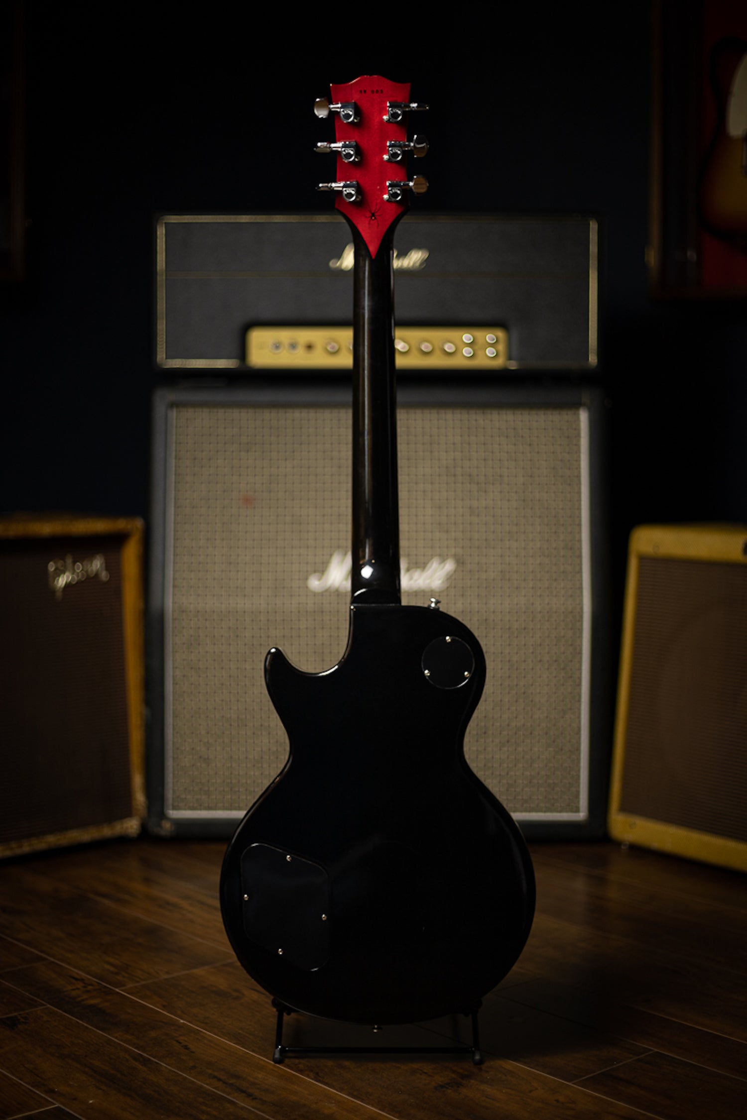 2009 Gibson Les Paul LPR7 Black Widow Electric Guitar - Black/Red