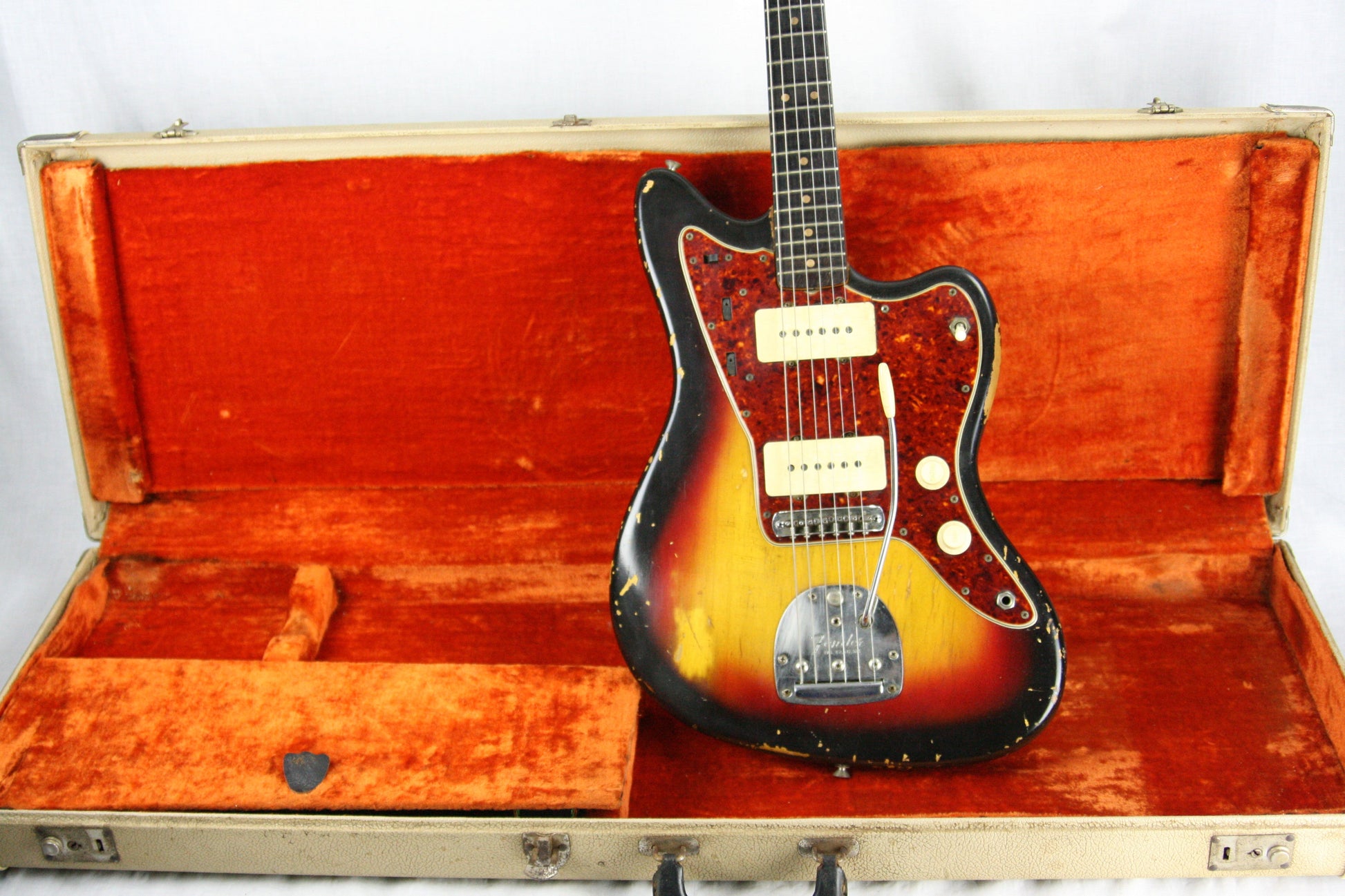 1963 Fender Jazzmaster Sunburst w/ Original White Tolex Case! Pre-CBS! stratocaster telecaster