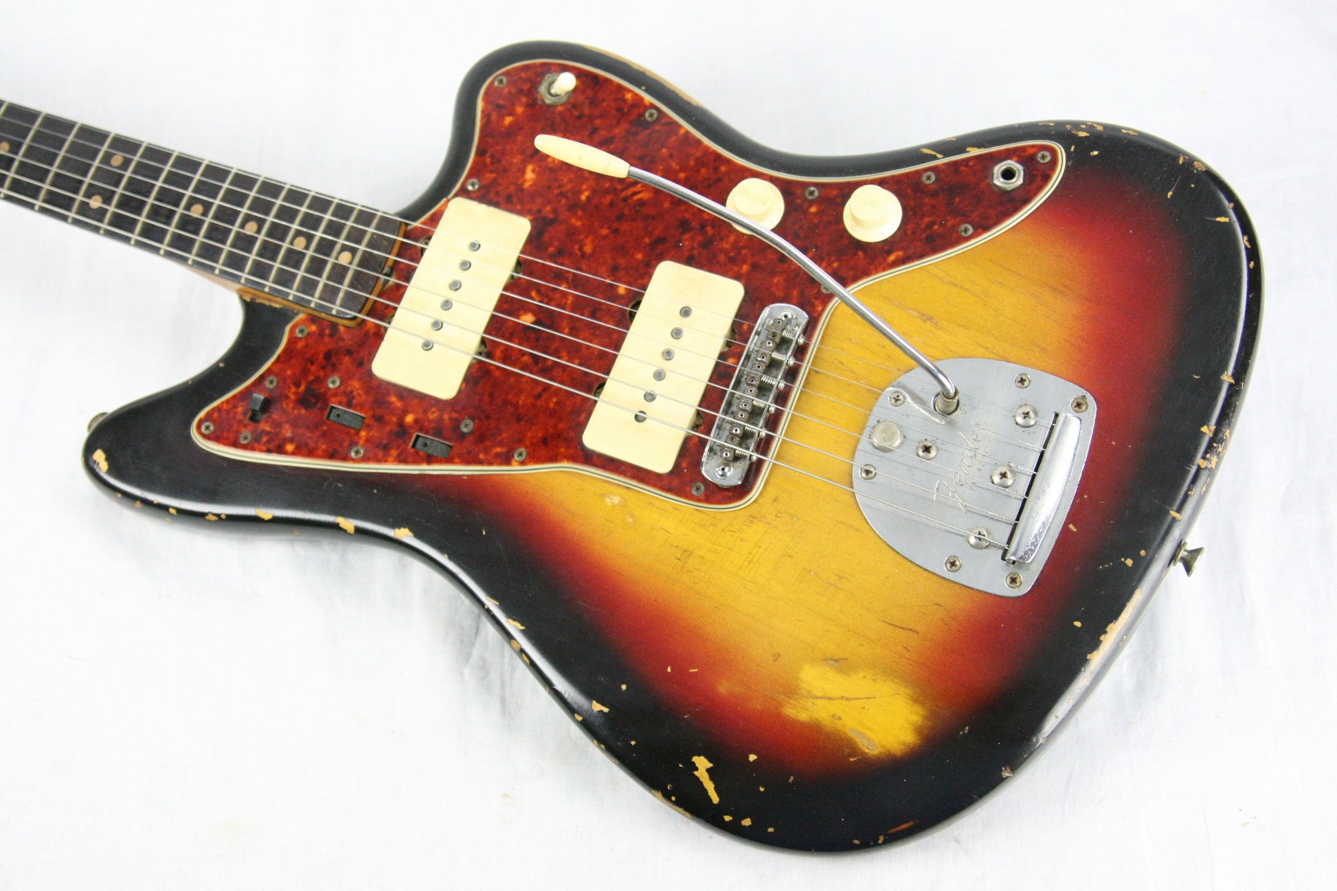 1963 Fender Jazzmaster Sunburst w/ Original White Tolex Case! Pre-CBS! stratocaster telecaster