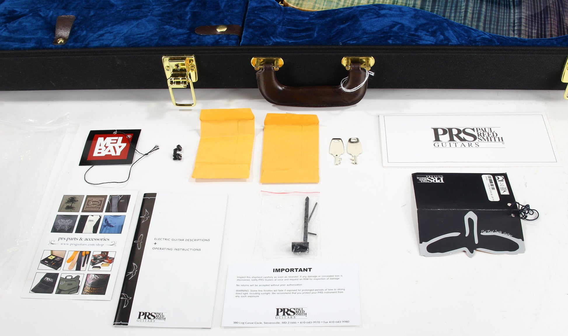 2012 PRS P22 Artist Package Piezo BLUE FADE -- Custom 22, CRAZY FLAMETOP, Flame Neck!