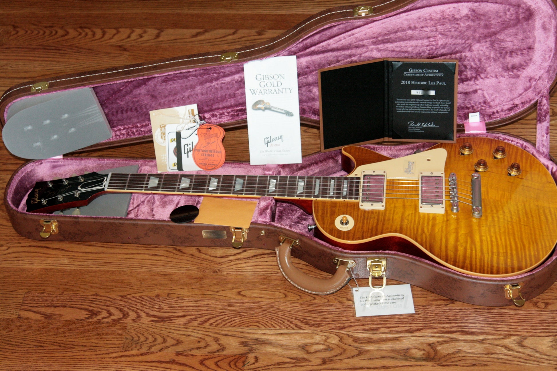 2018 Gibson 1959 Les Paul Historic Reissue! R9 59 HONEY LEMON FADE Custom Shop TH Spec
