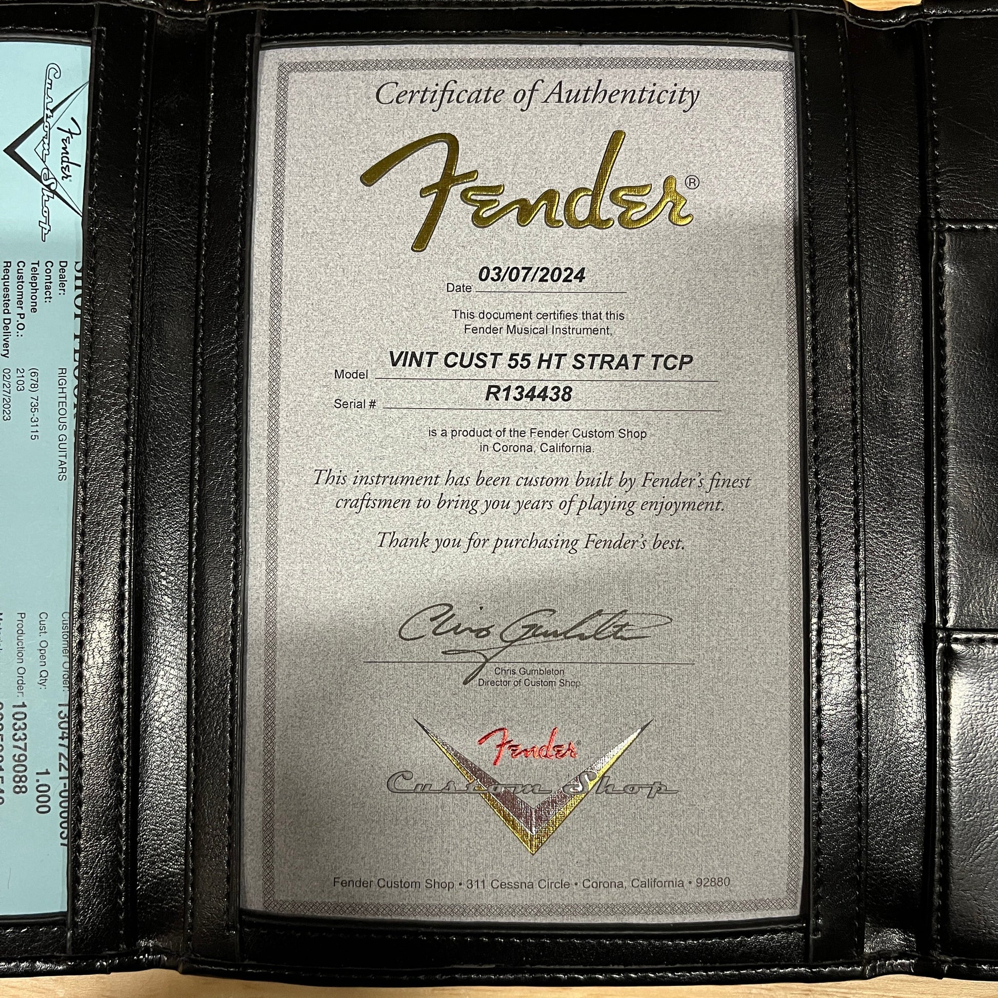 Fender Custom Shop Vintage Custom 1955 Hardtail Stratocaster Time Capsule - Aged White Blonde