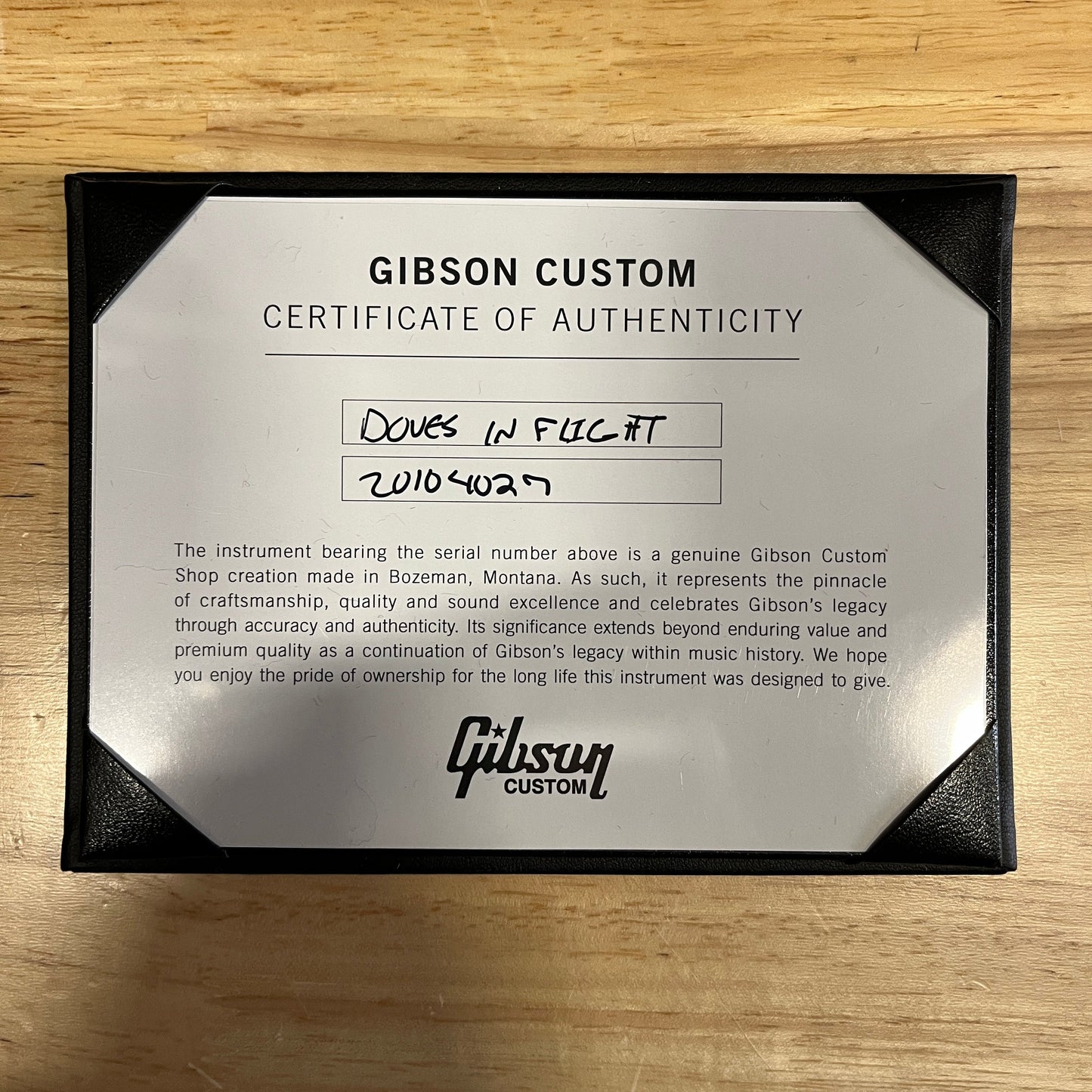 Gibson Doves In Flight - Antique Natural