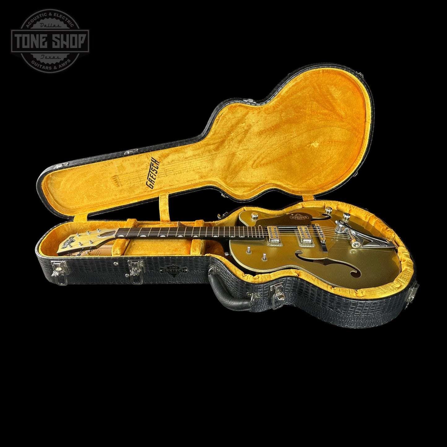 Used 2013 Gretsch Custom Shop Stephen Stern Masterbuilt 130 Anniversary Metallic Gold/Black w/Case TSU24198