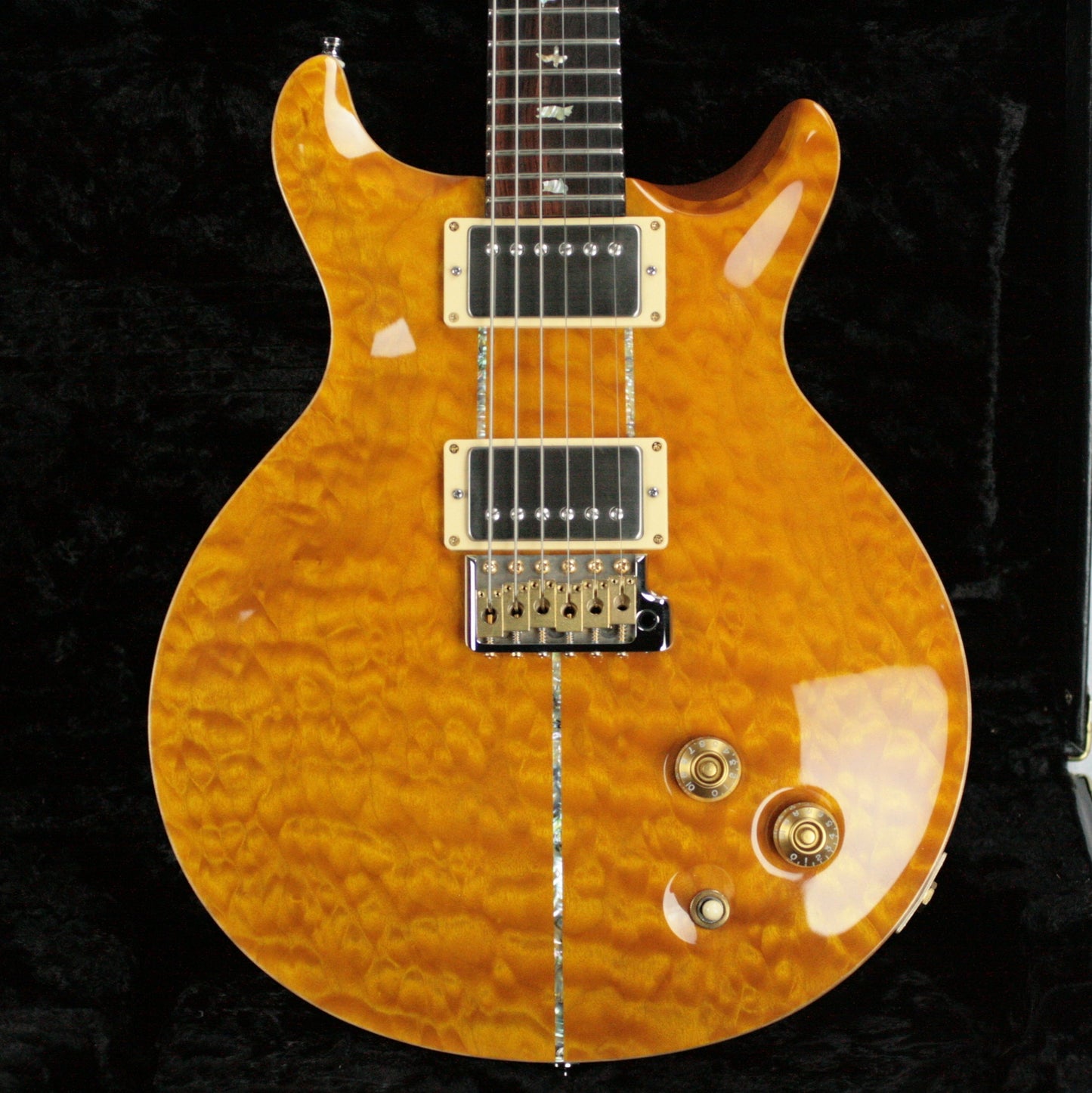 2004 PRS Solid BRAZILIAN ROSEWOOD Neck Santana Limited Edition 1/200! Paul Reed Smith Yellow Quilt