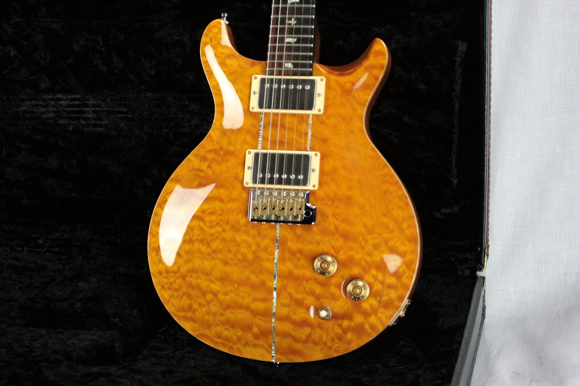 2004 PRS Solid BRAZILIAN ROSEWOOD Neck Santana Limited Edition 1/200! Paul Reed Smith Yellow Quilt