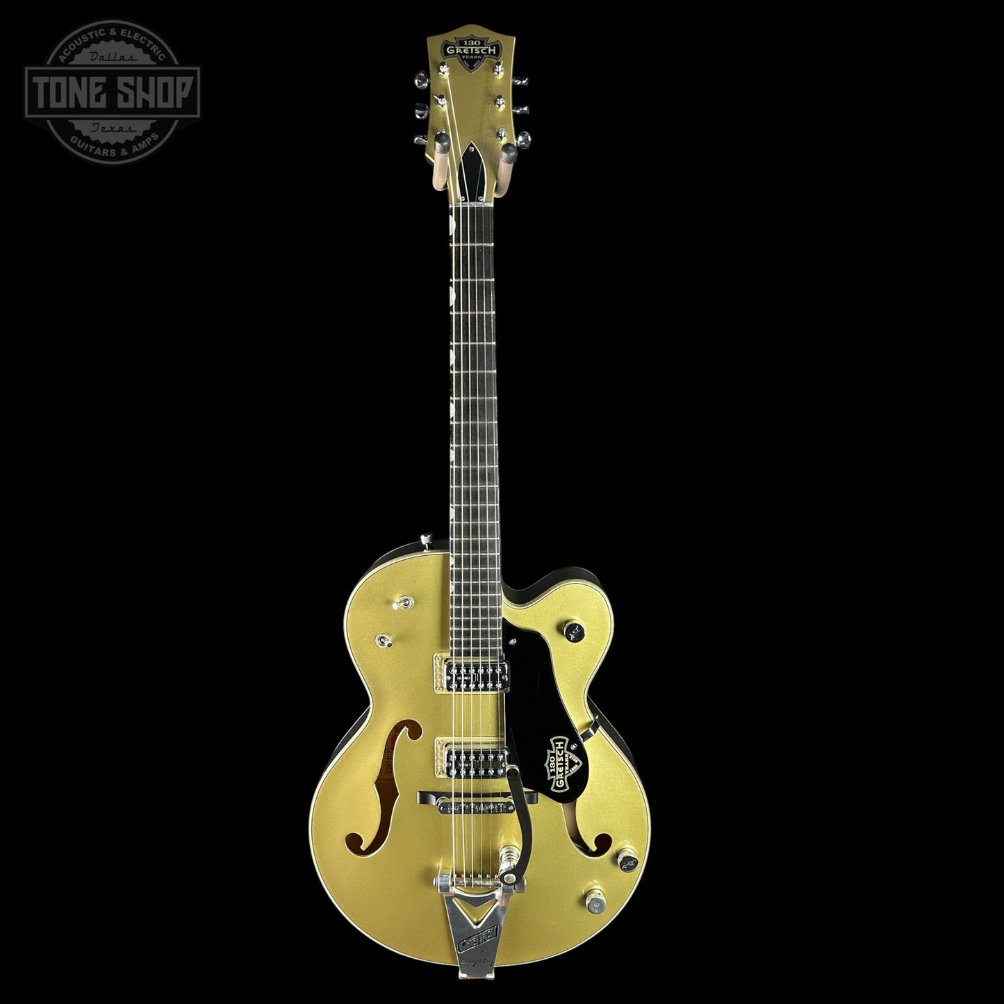 Used 2013 Gretsch Custom Shop Stephen Stern Masterbuilt 130 Anniversary Metallic Gold/Black w/Case TSU24198