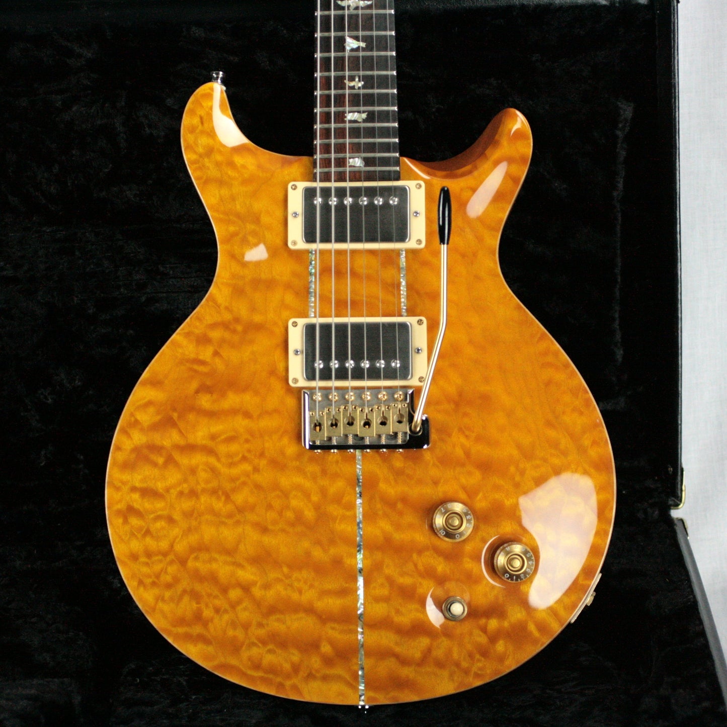 2004 PRS Solid BRAZILIAN ROSEWOOD Neck Santana Limited Edition 1/200! Paul Reed Smith Yellow Quilt