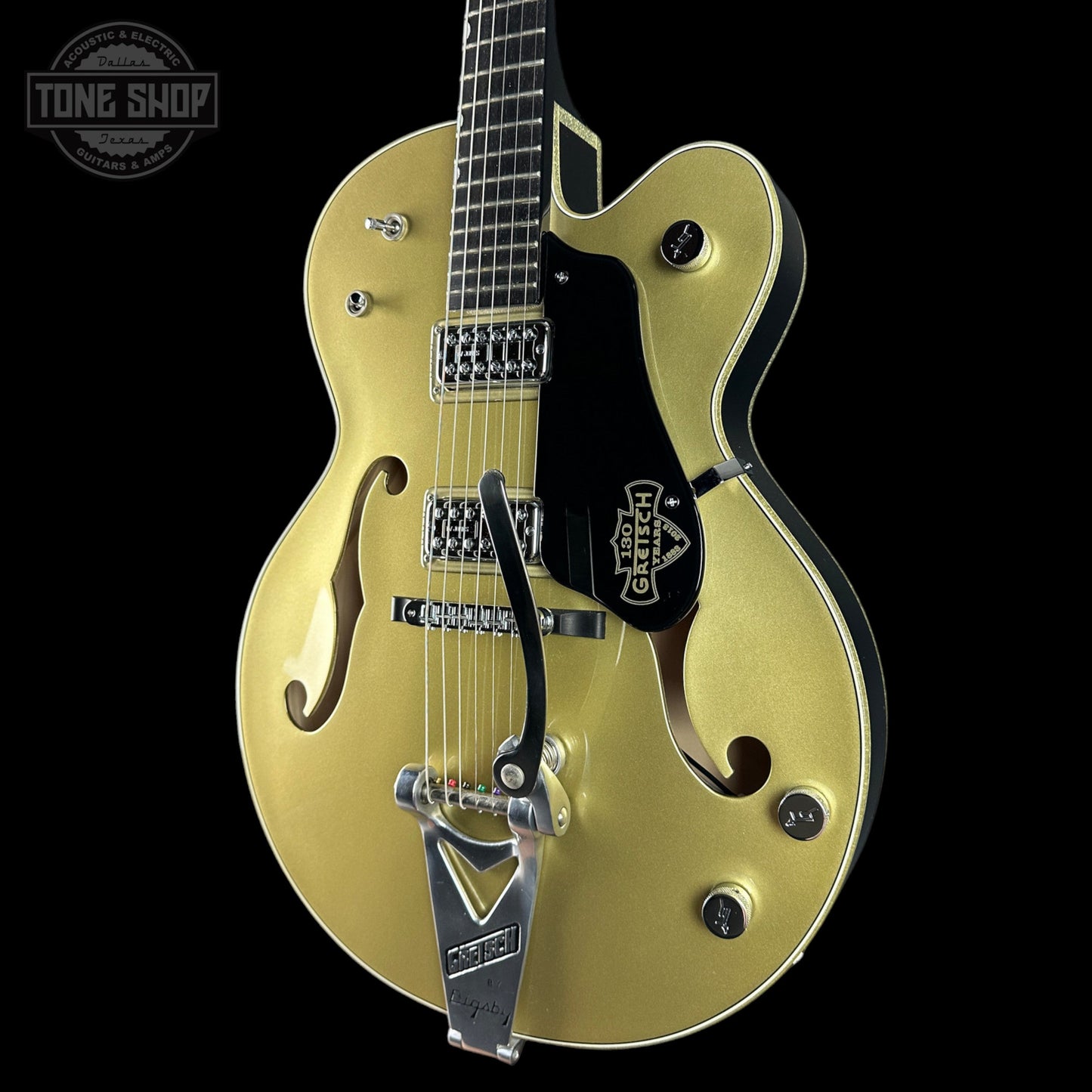 Used 2013 Gretsch Custom Shop Stephen Stern Masterbuilt 130 Anniversary Metallic Gold/Black w/Case TSU24198