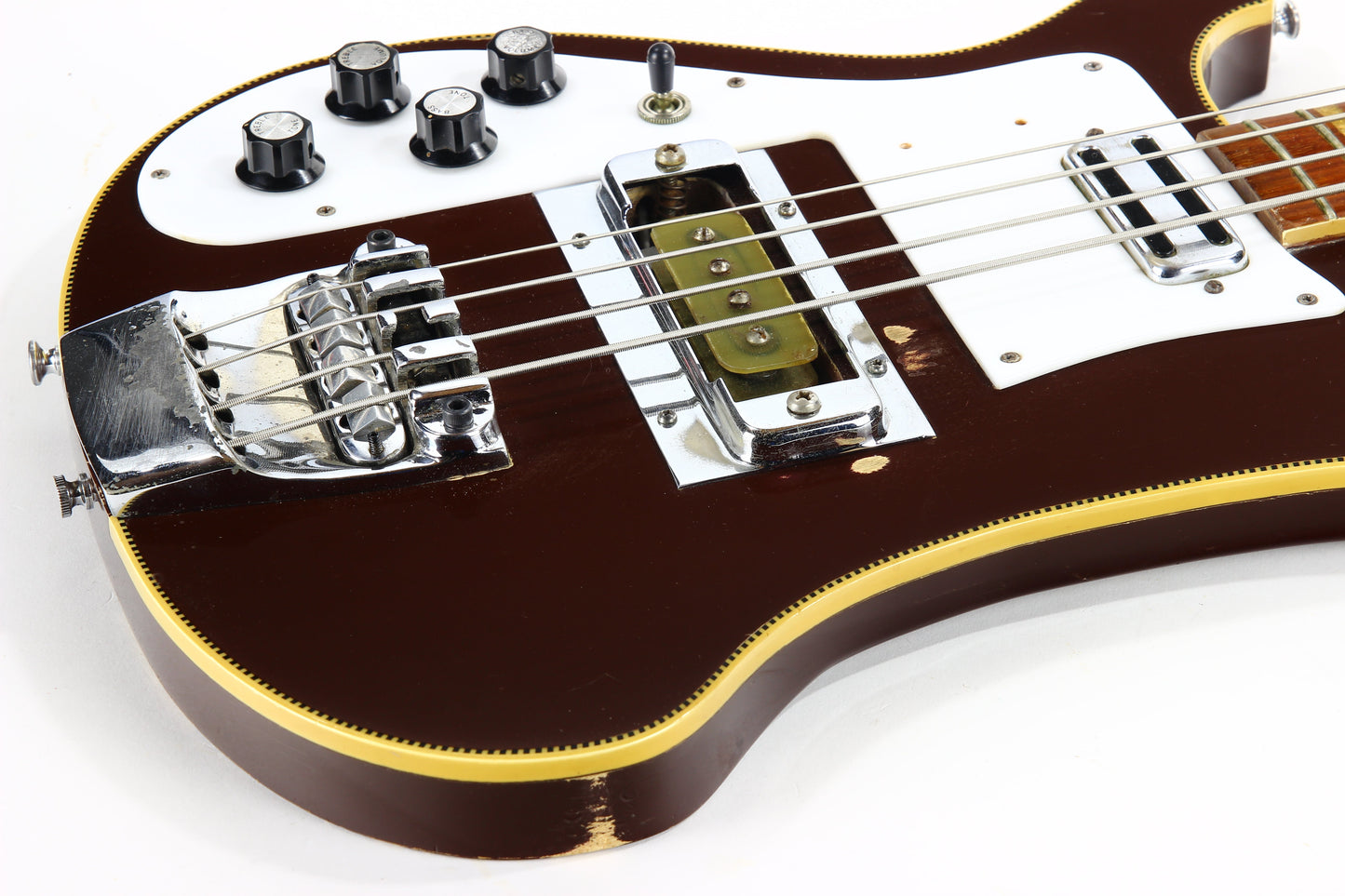 1969 Rickenbacker 4001 Bass Burgundyglo LEFT-HANDED -- EXTREMELY RARE Beatles Era Paul McCartney Ric! 4000