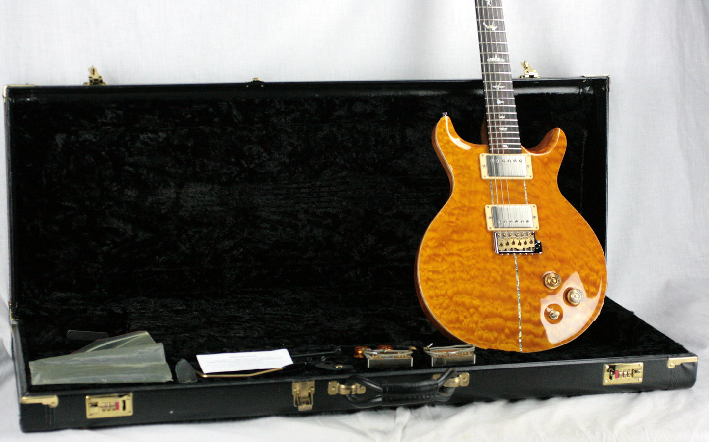 2004 PRS Solid BRAZILIAN ROSEWOOD Neck Santana Limited Edition 1/200! Paul Reed Smith Yellow Quilt
