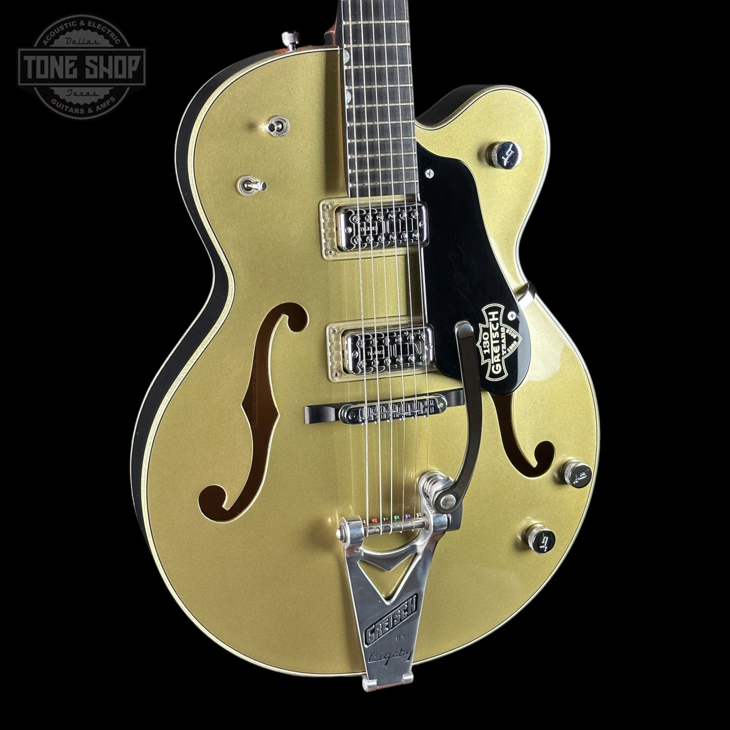 Used 2013 Gretsch Custom Shop Stephen Stern Masterbuilt 130 Anniversary Metallic Gold/Black w/Case TSU24198