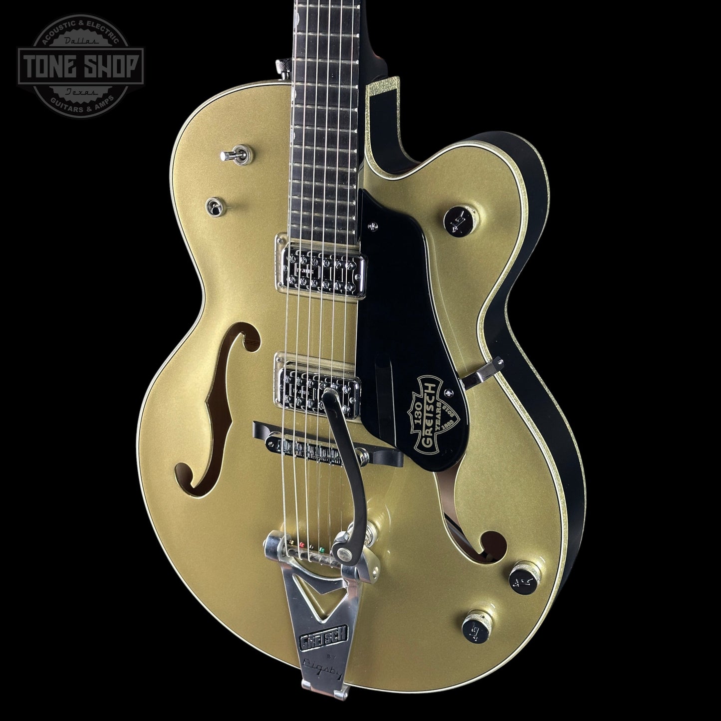Used 2013 Gretsch Custom Shop Stephen Stern Masterbuilt 130 Anniversary Metallic Gold/Black w/Case TSU24198