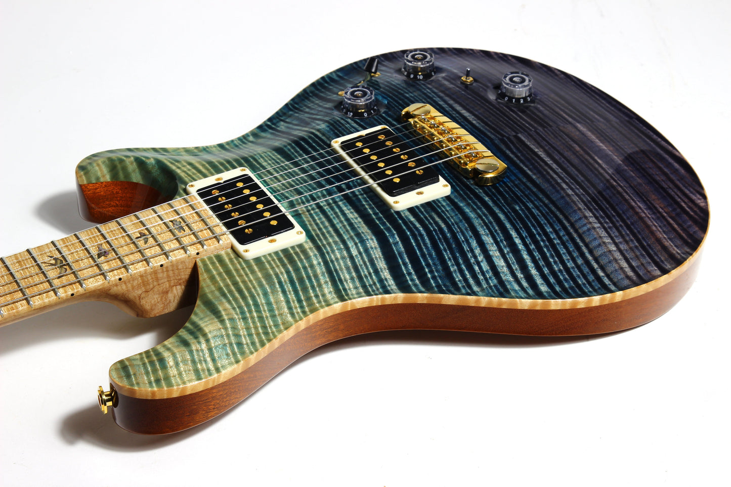 2012 PRS P22 Artist Package Piezo BLUE FADE -- Custom 22, CRAZY FLAMETOP, Flame Neck!