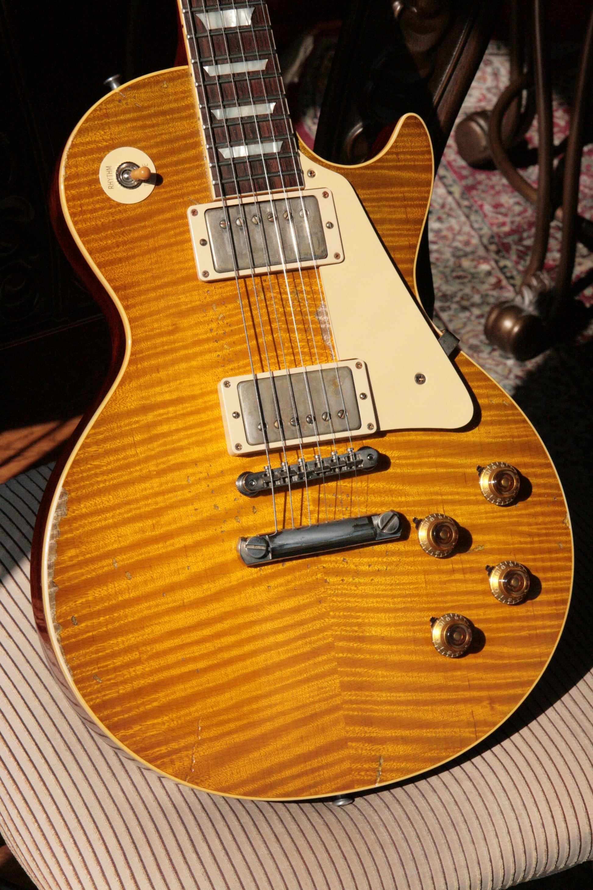 1959 Gibson AGED & SIGNED Ace Frehley 59 Les Paul Reissue! R9 True Historic 2015 Lemon Burst