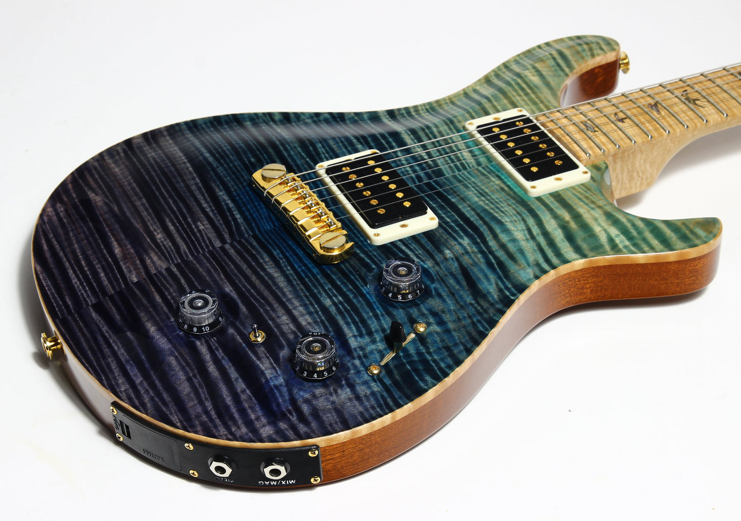 2012 PRS P22 Artist Package Piezo BLUE FADE -- Custom 22, CRAZY FLAMETOP, Flame Neck!