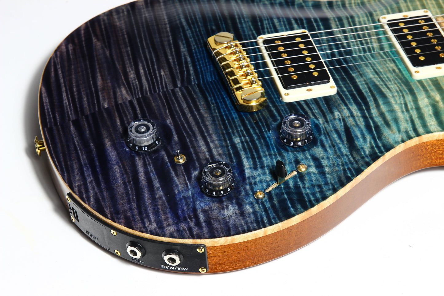 2012 PRS P22 Artist Package Piezo BLUE FADE -- Custom 22, CRAZY FLAMETOP, Flame Neck!