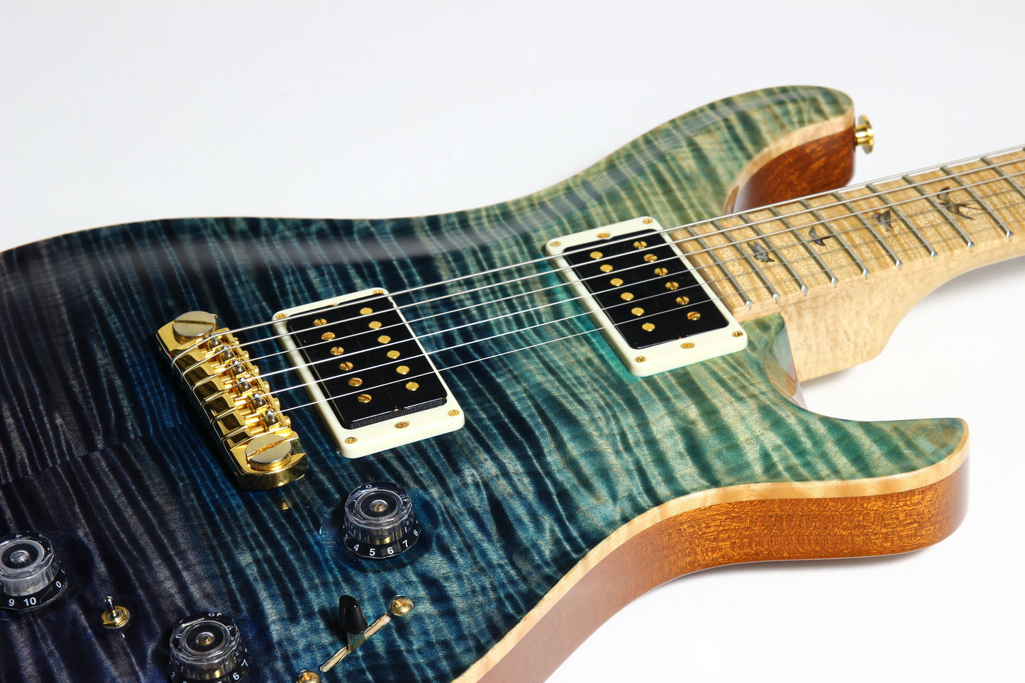2012 PRS P22 Artist Package Piezo BLUE FADE -- Custom 22, CRAZY FLAMETOP, Flame Neck!