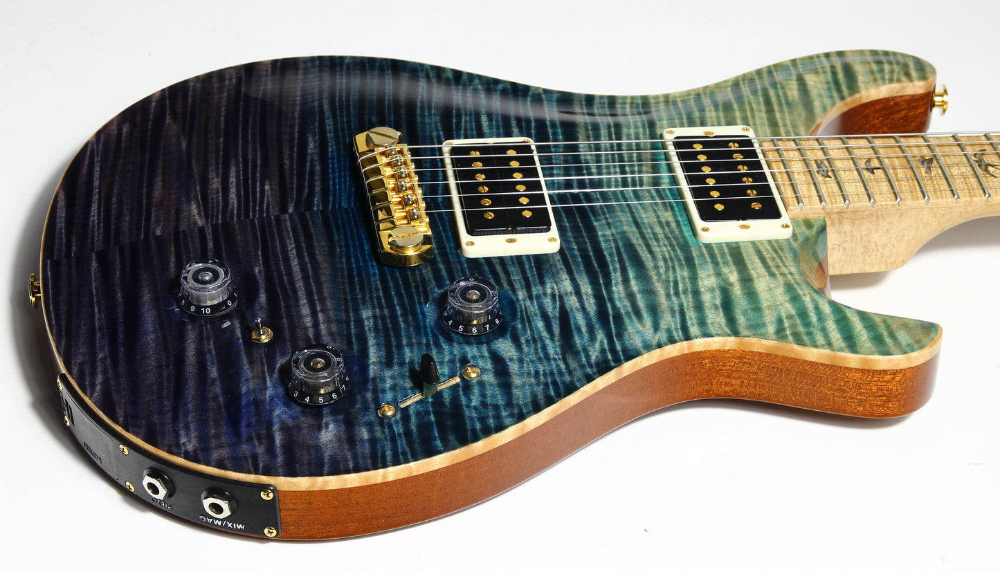 2012 PRS P22 Artist Package Piezo BLUE FADE -- Custom 22, CRAZY FLAMETOP, Flame Neck!