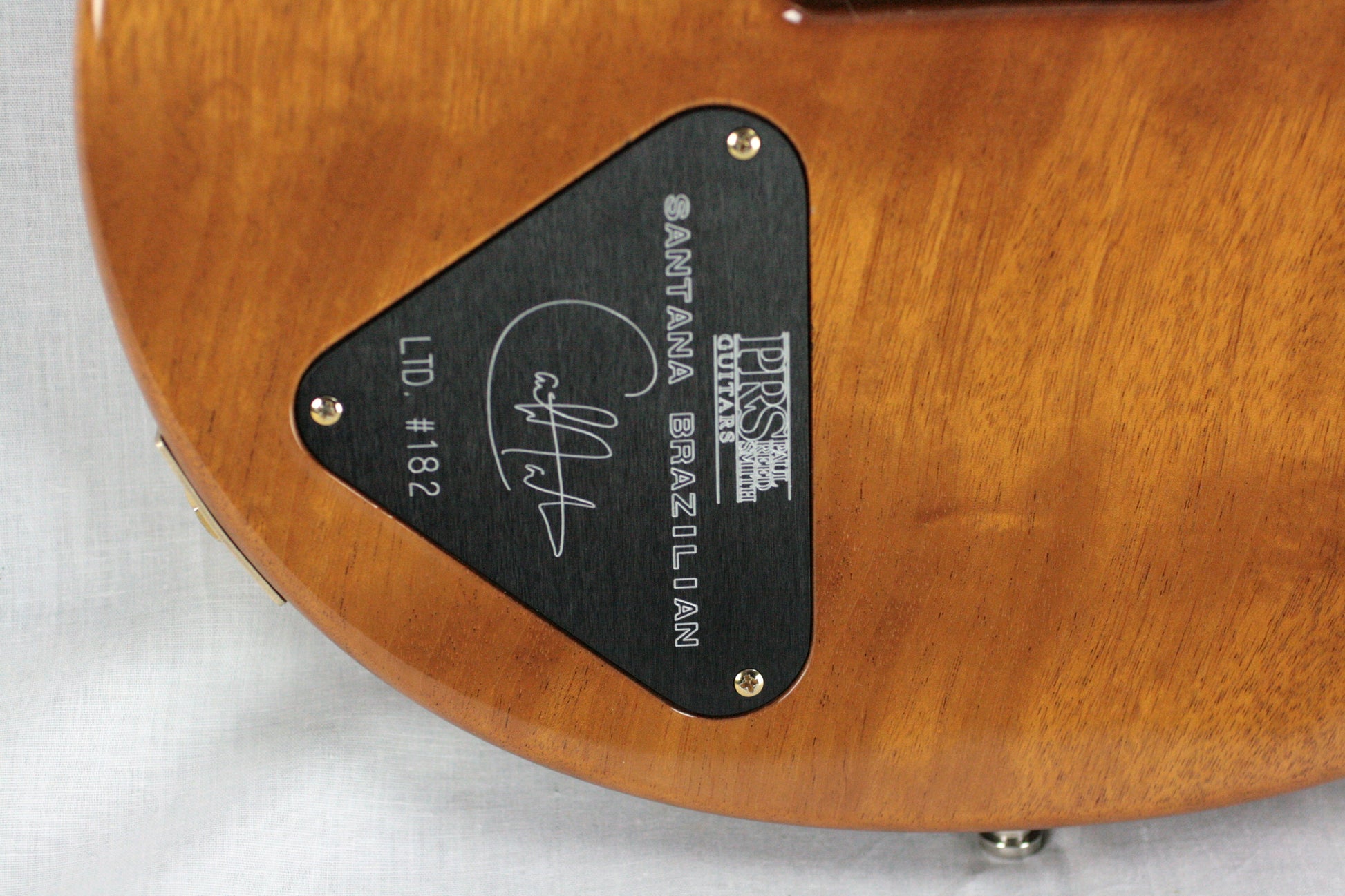 2004 PRS Solid BRAZILIAN ROSEWOOD Neck Santana Limited Edition 1/200! Paul Reed Smith Yellow Quilt
