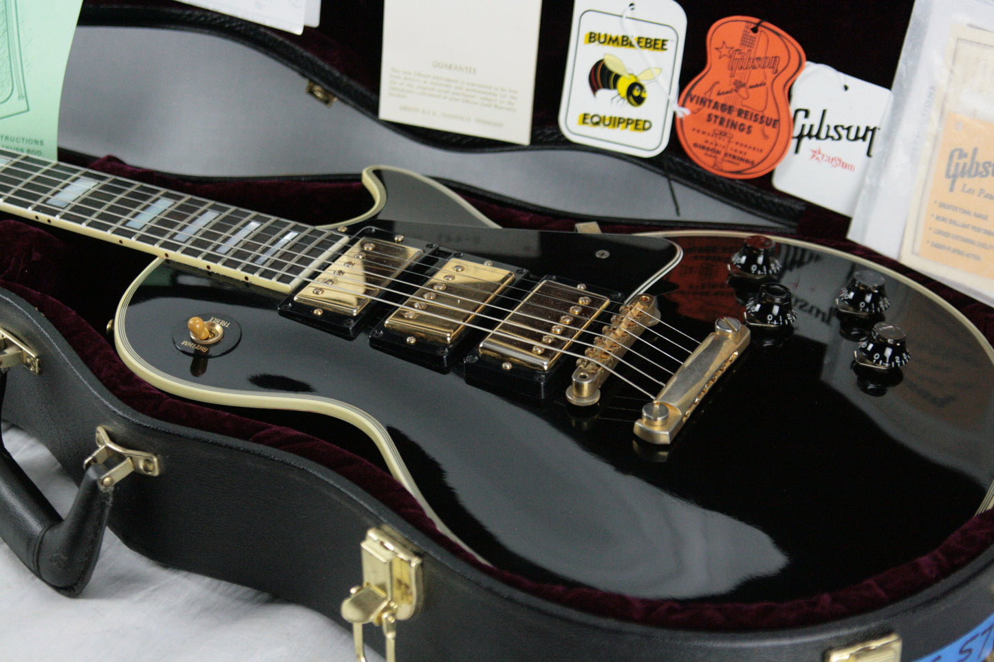 1957 Gibson Les Paul Custom 3 Pickups! LPB-3 Black Beauty Historic Reissue 57 Jimmy Page