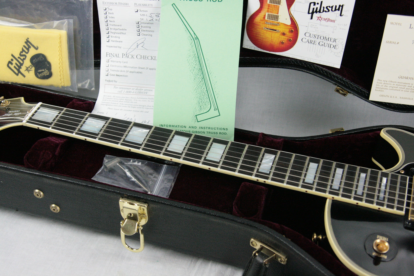 1957 Gibson Les Paul Custom 3 Pickups! LPB-3 Black Beauty Historic Reissue 57 Jimmy Page