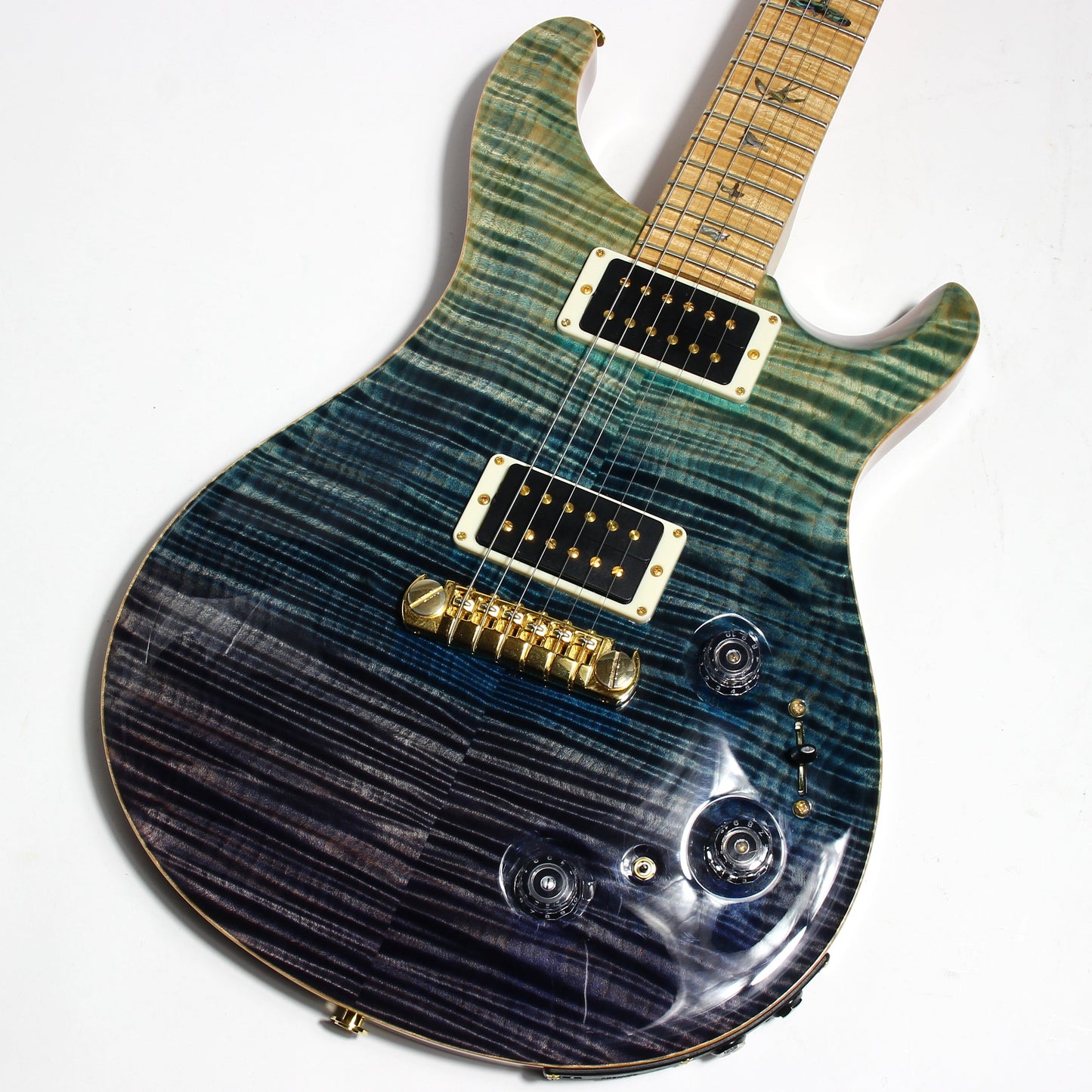 2012 PRS P22 Artist Package Piezo BLUE FADE -- Custom 22, CRAZY FLAMETOP, Flame Neck!