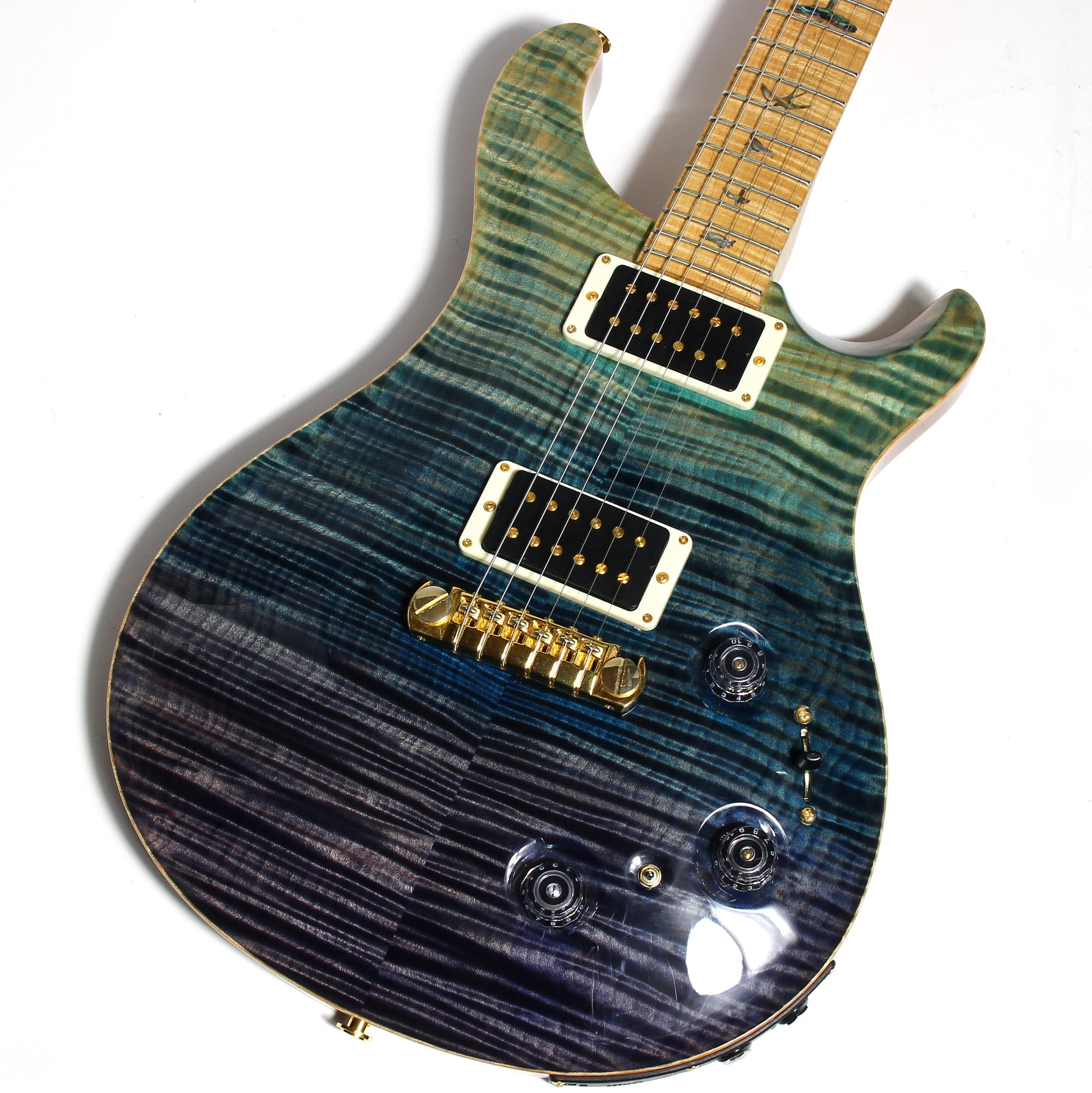 2012 PRS P22 Artist Package Piezo BLUE FADE -- Custom 22, CRAZY FLAMETOP, Flame Neck!