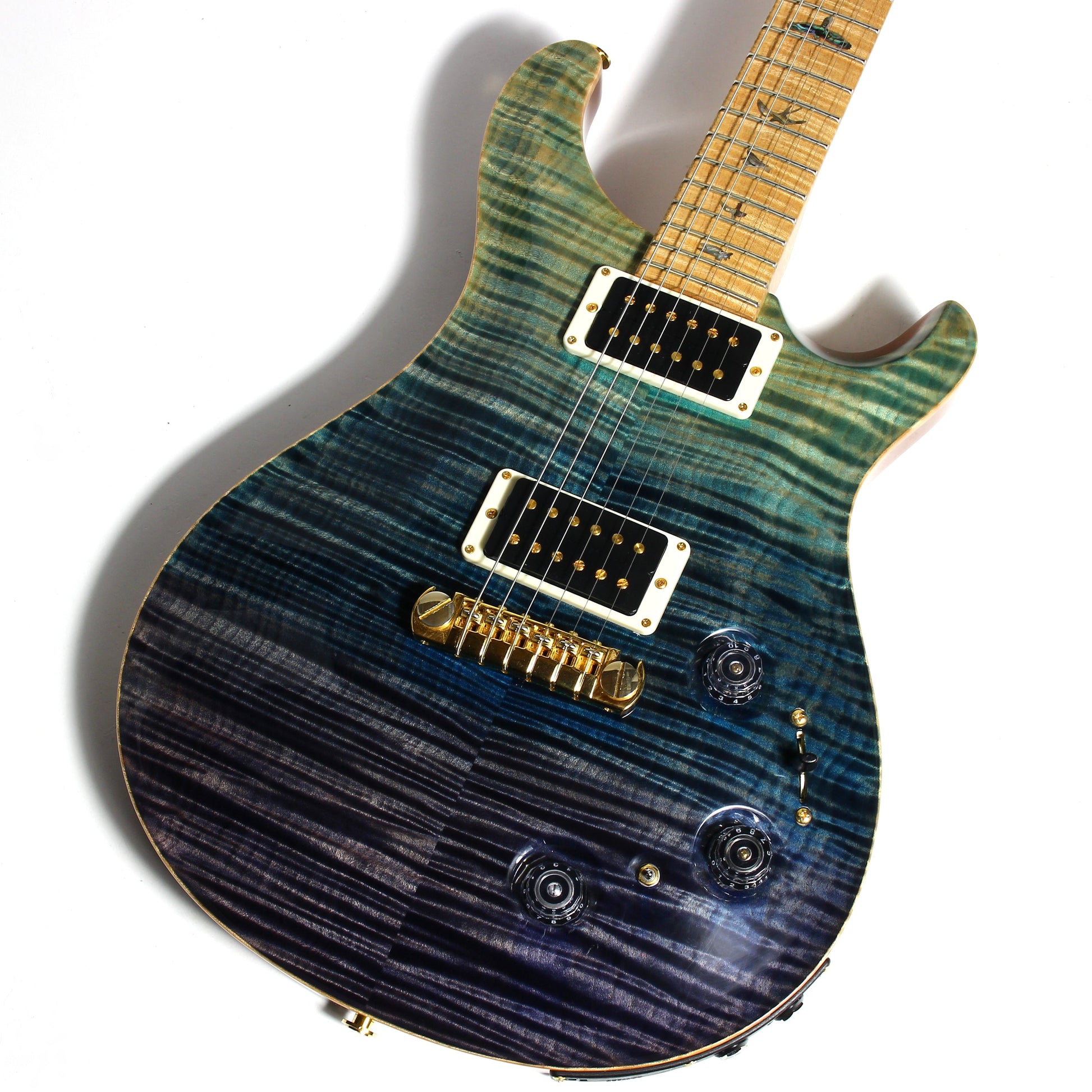2012 PRS P22 Artist Package Piezo BLUE FADE -- Custom 22, CRAZY FLAMETOP, Flame Neck!