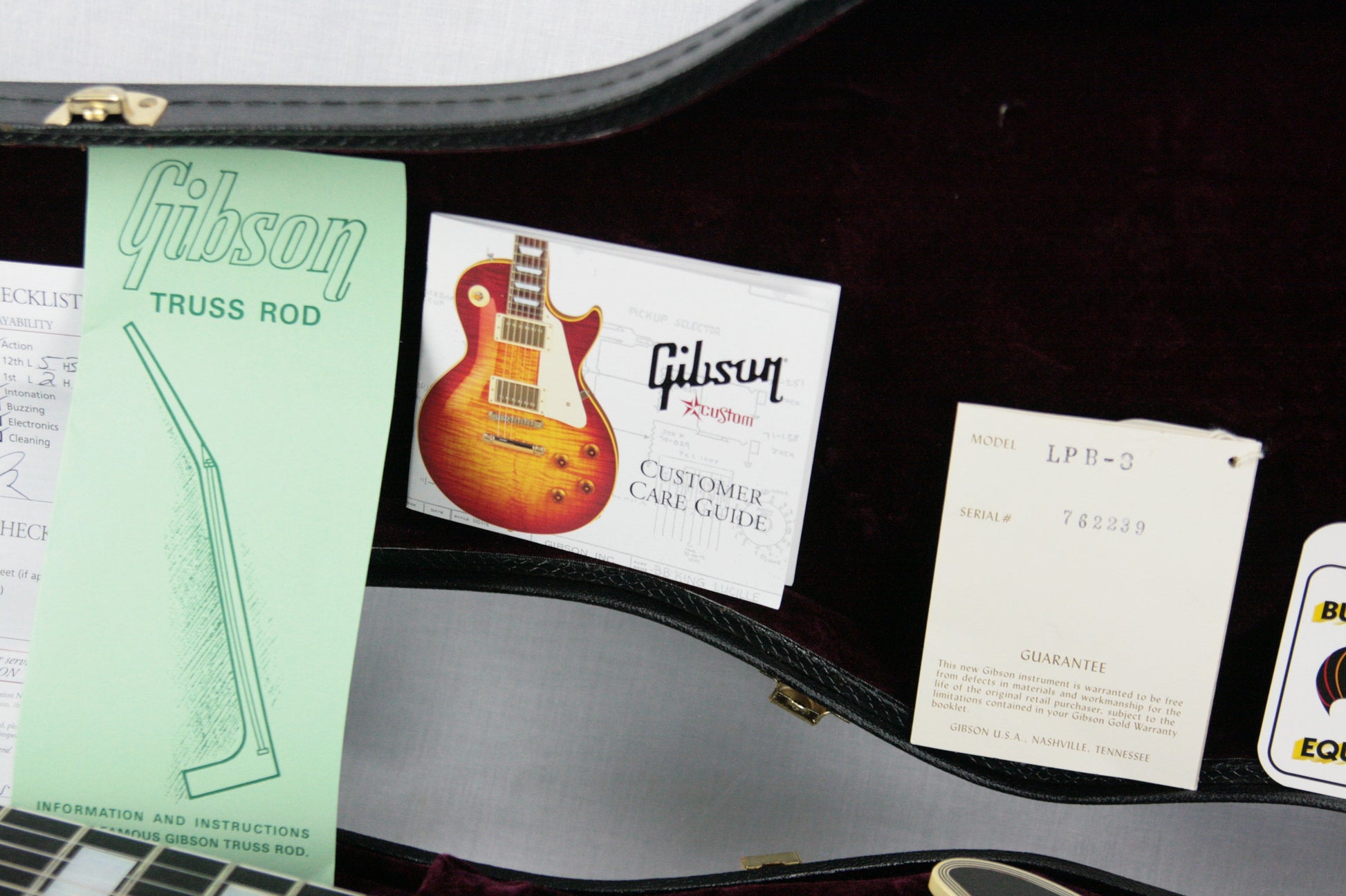 1957 Gibson Les Paul Custom 3 Pickups! LPB-3 Black Beauty Historic Reissue 57 Jimmy Page