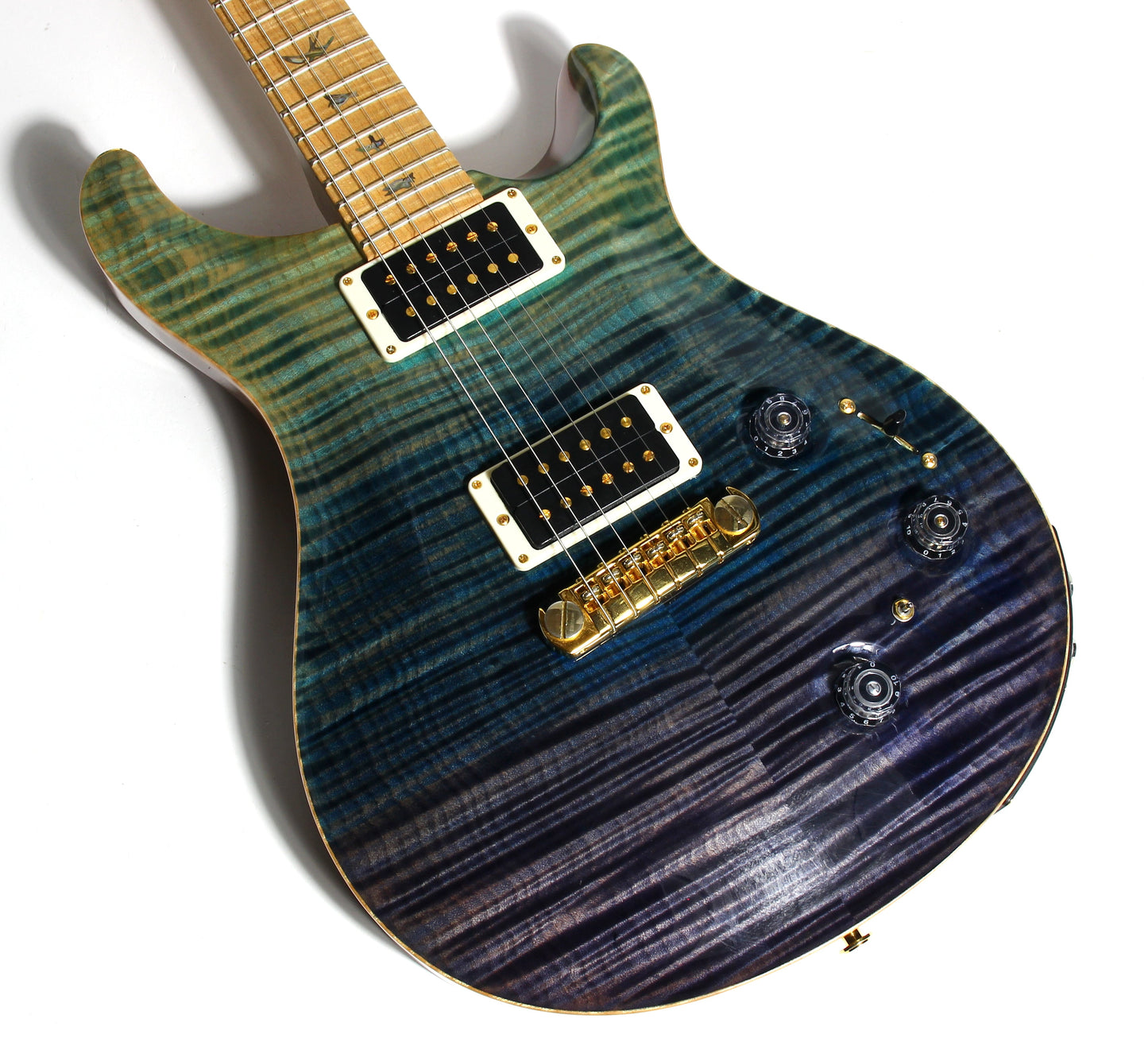 2012 PRS P22 Artist Package Piezo BLUE FADE -- Custom 22, CRAZY FLAMETOP, Flame Neck!