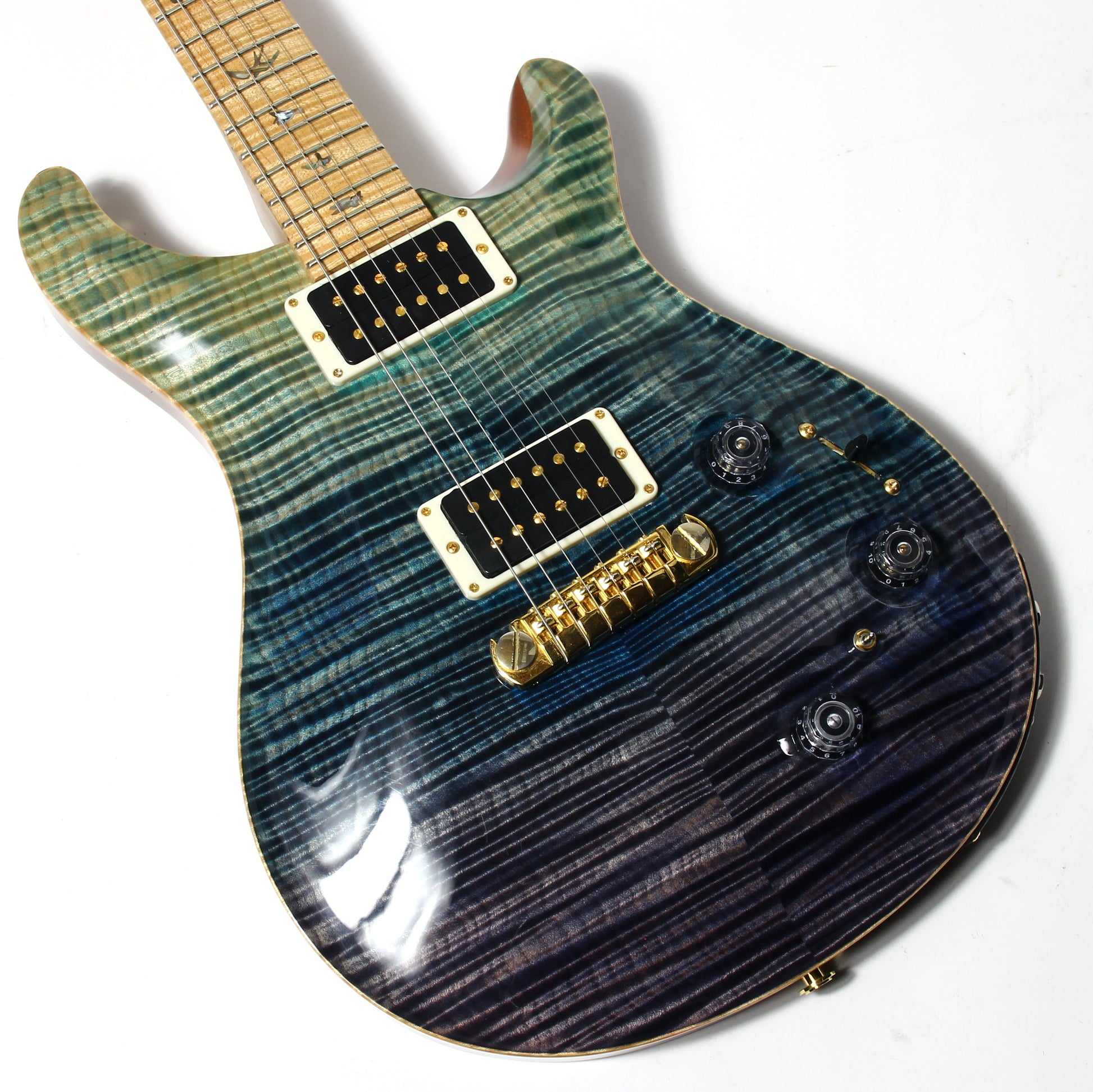 2012 PRS P22 Artist Package Piezo BLUE FADE -- Custom 22, CRAZY FLAMETOP, Flame Neck!
