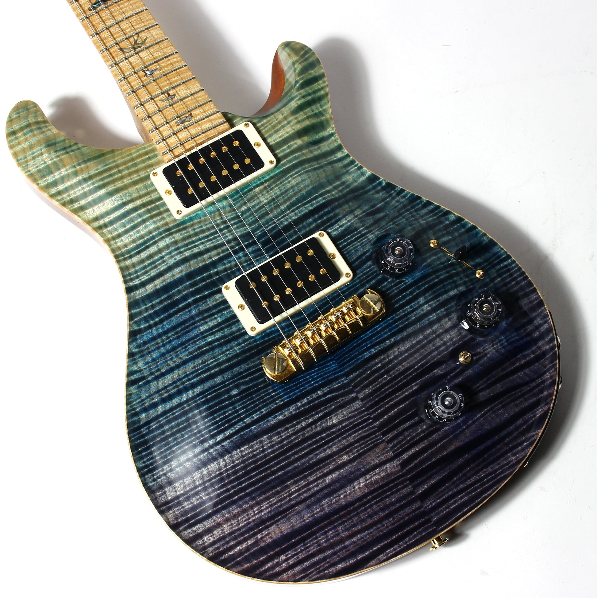2012 PRS P22 Artist Package Piezo BLUE FADE -- Custom 22, CRAZY FLAMETOP, Flame Neck!